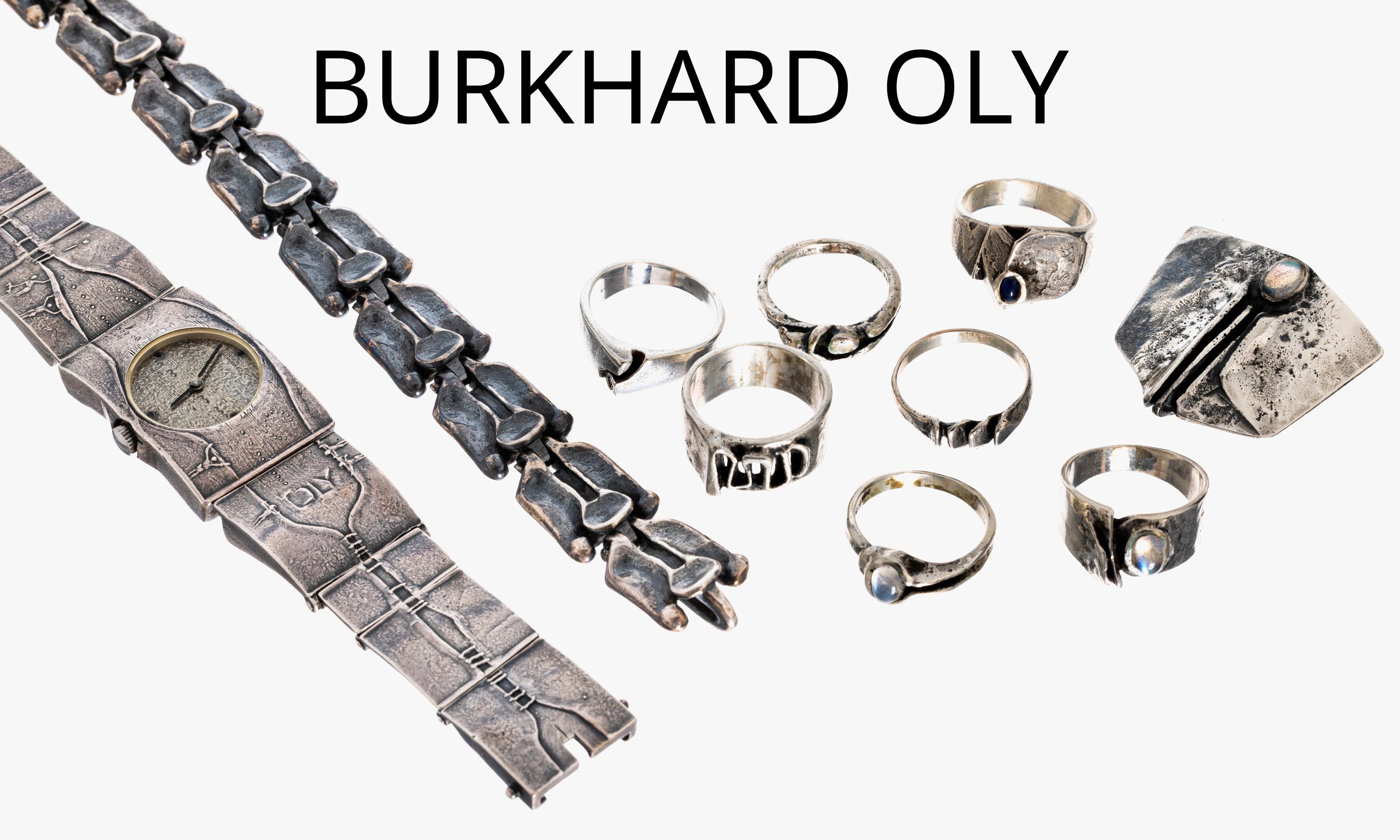 Image 27018006 - Konvolut 10 Teile Designer Schmuck, Meistermarke Monika und Burkhard OLY, sign., 925er ...