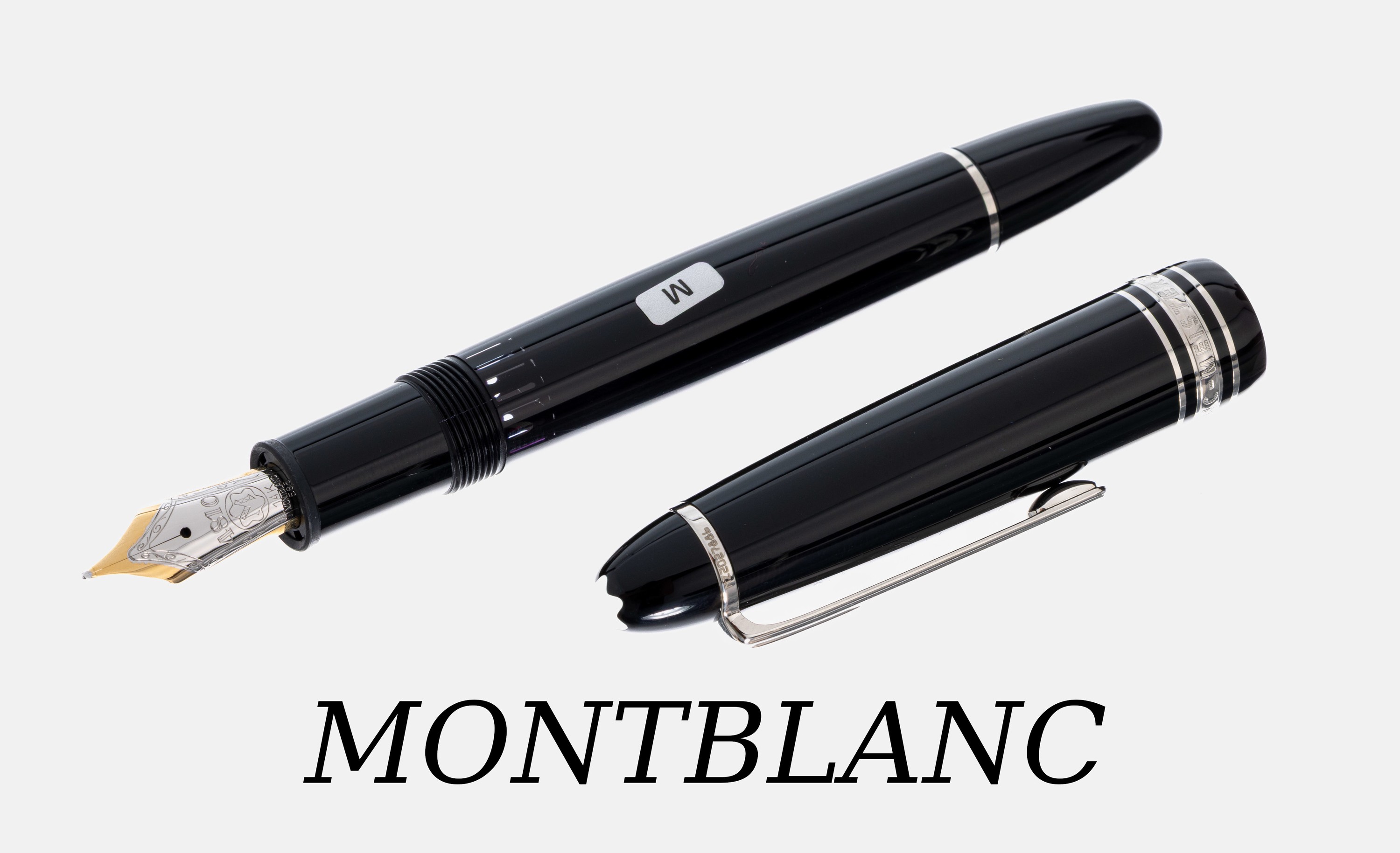 Image 27018008 - MONTBLANC Füllfederhalter, Meisterstück, Korpus schwarzer Edelharz, Monturen Metall, ...