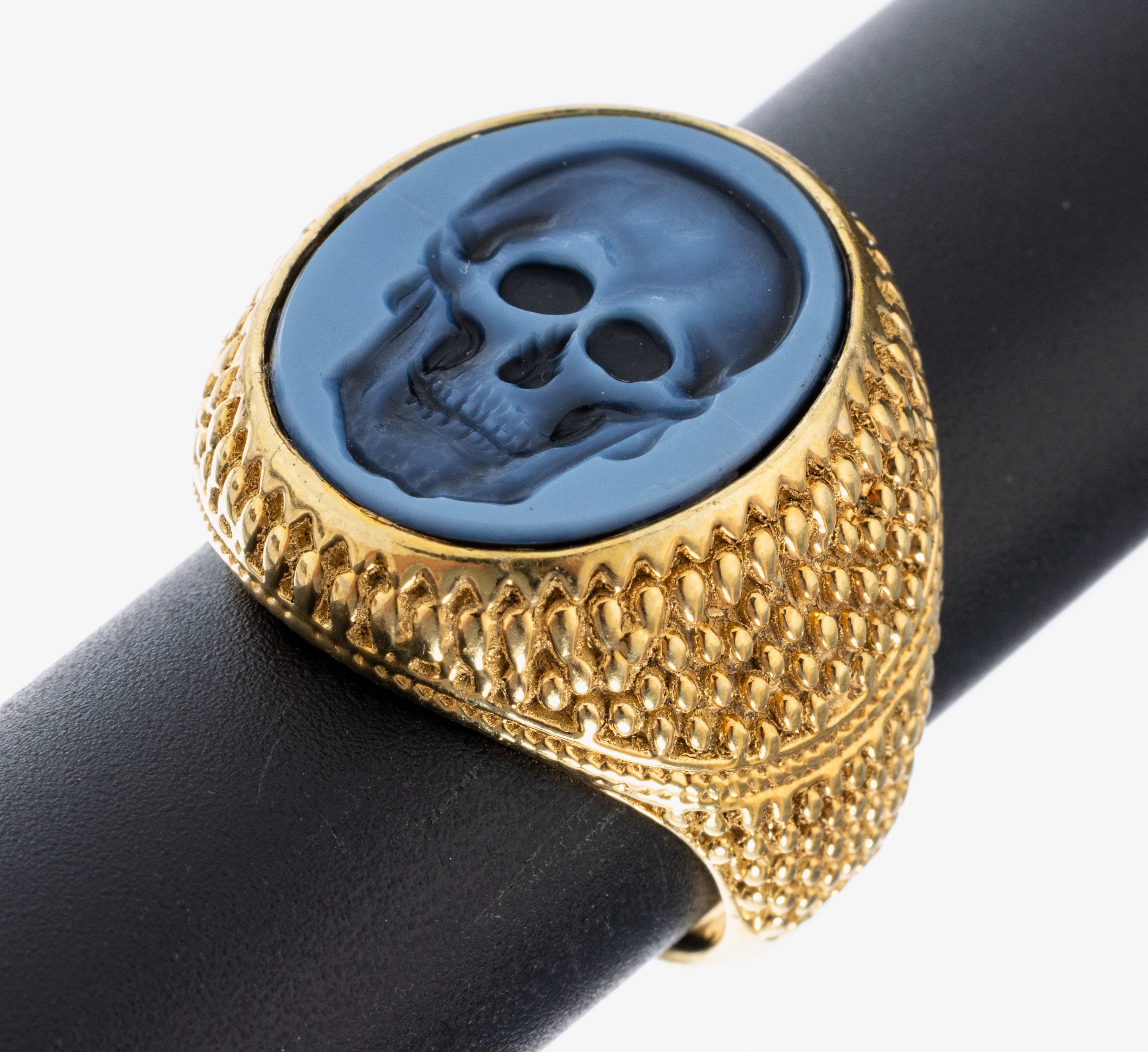 Image 27018009 - Lagenachat-Siegelring, 925er Silber verg., Lagenachat-Platte mit Intaglio, Darstellung ...