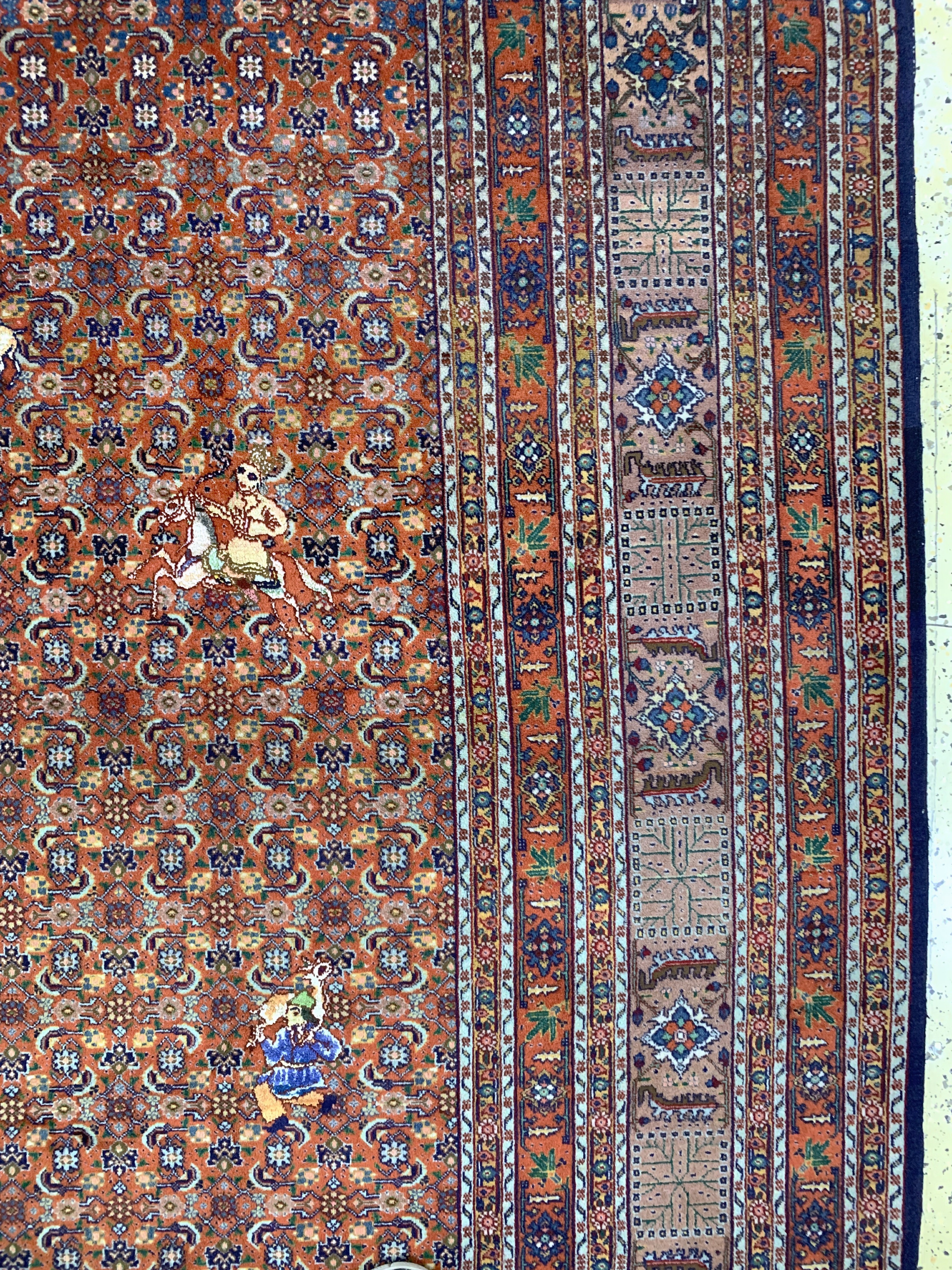 Detail f: Täbriz fein, Persien, Mitte 20.Jhd., Korkwolle mit Seide, ca. 383 x 295 cm, EHZ: 2