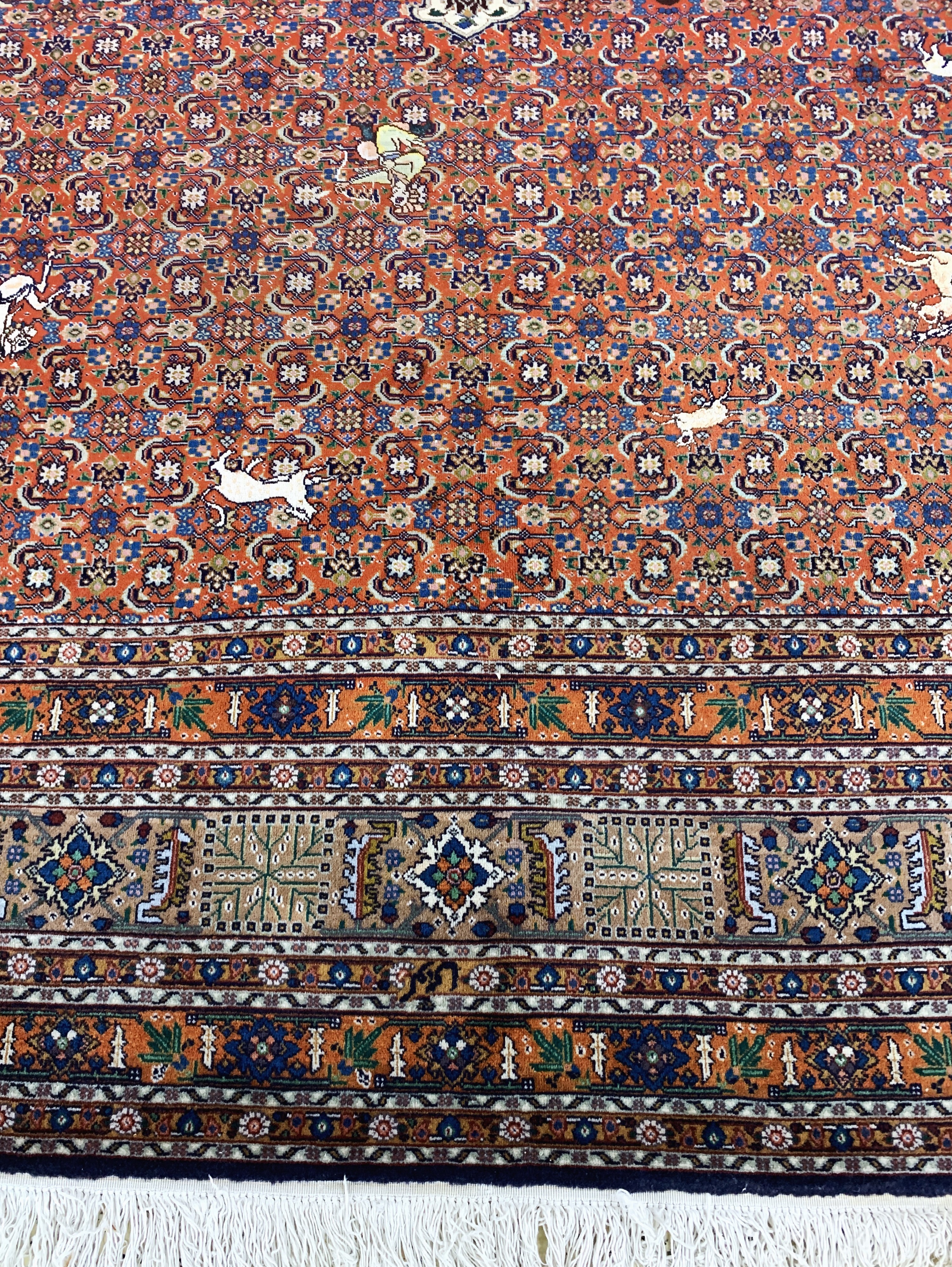 Detail h: Täbriz fein, Persien, Mitte 20.Jhd., Korkwolle mit Seide, ca. 383 x 295 cm, EHZ: 2
