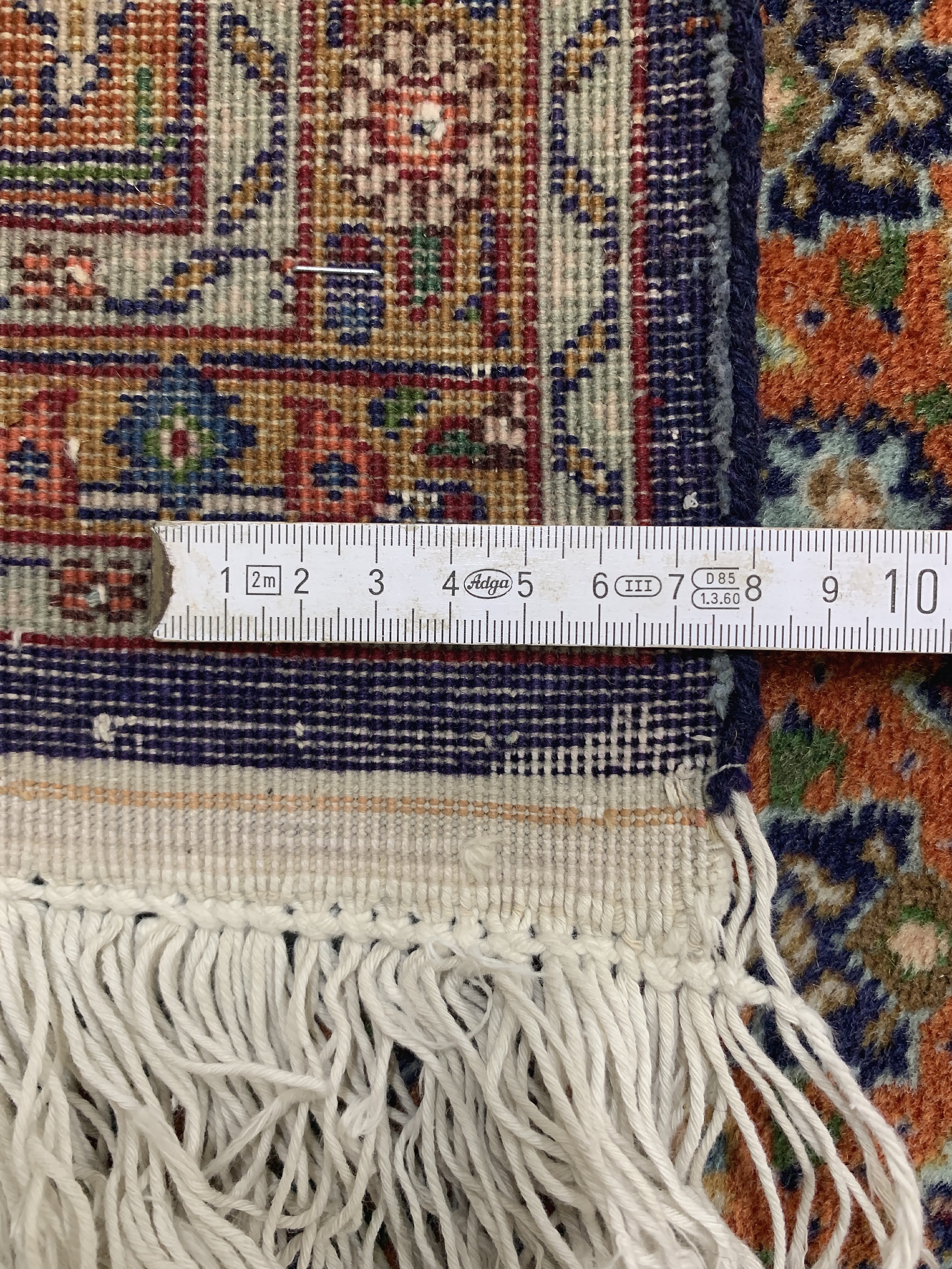 Detail k: Täbriz fein, Persien, Mitte 20.Jhd., Korkwolle mit Seide, ca. 383 x 295 cm, EHZ: 2