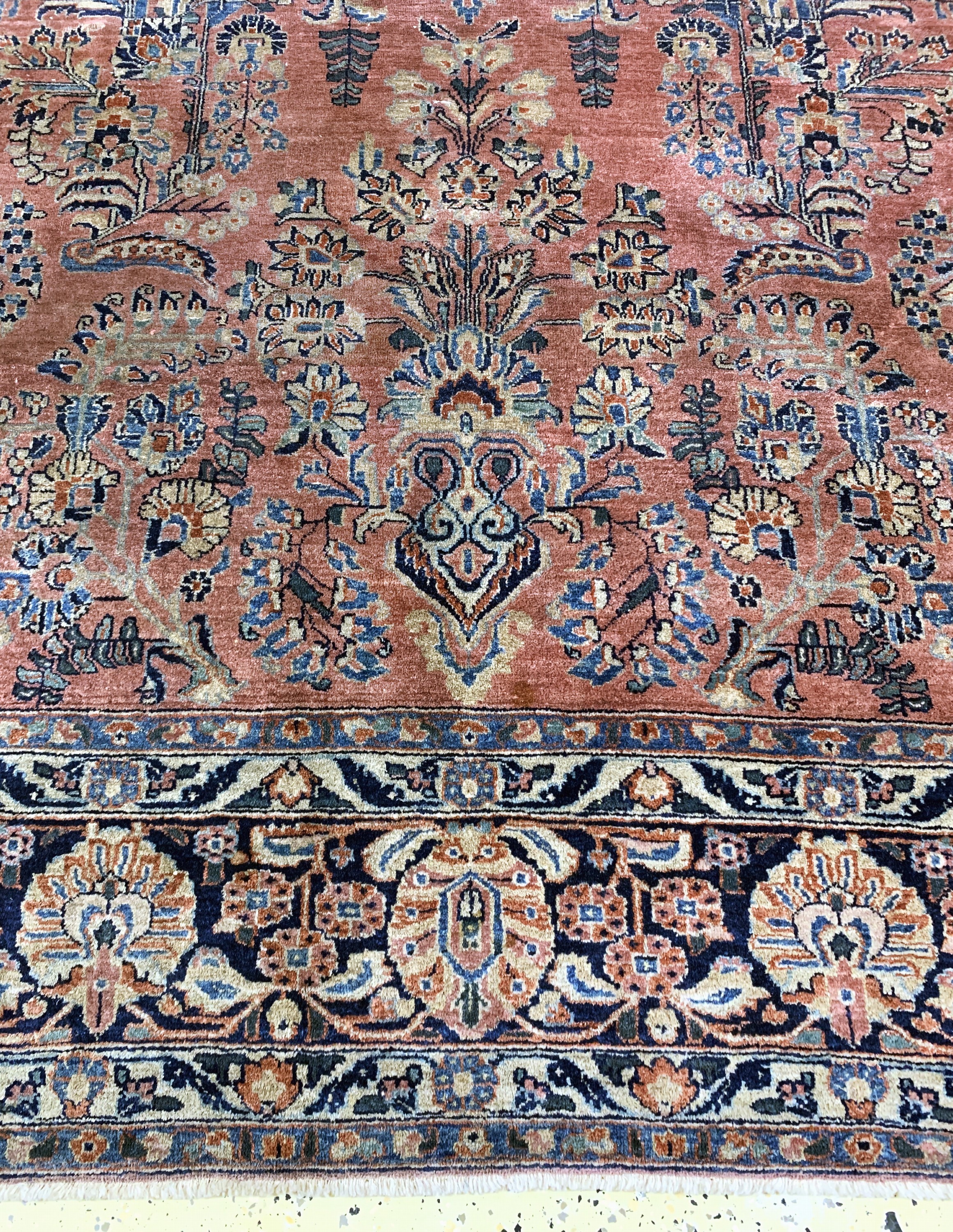 Detail b: Us Re-Import Sarogh antik, Persien, um 1900, Wolle auf Baumwolle, ca. 360 x 266 cm, EHZ: 2-3