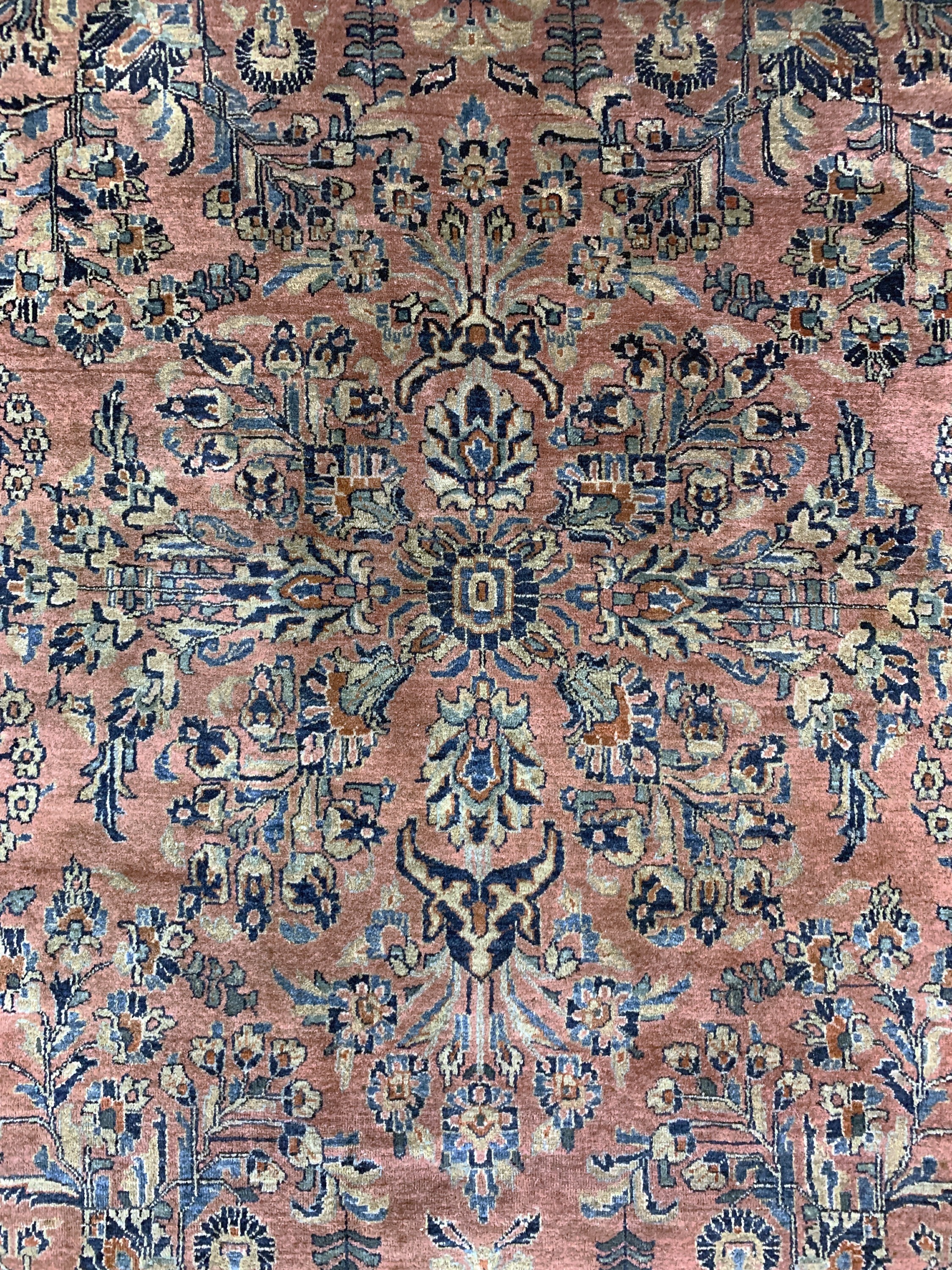 Detail e: Us Re-Import Sarogh antik, Persien, um 1900, Wolle auf Baumwolle, ca. 360 x 266 cm, EHZ: 2-3
