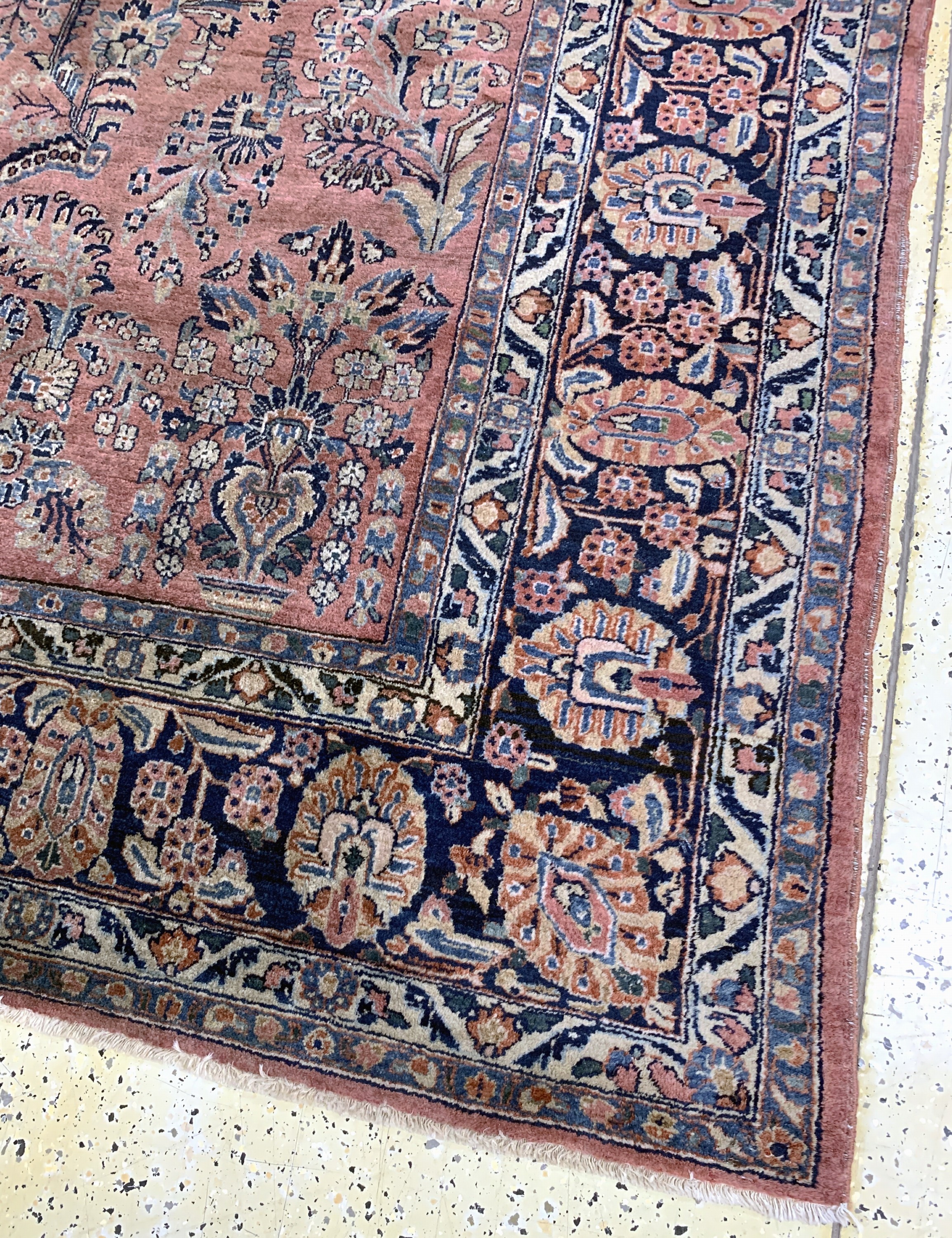 Detail g: Us Re-Import Sarogh antik, Persien, um 1900, Wolle auf Baumwolle, ca. 360 x 266 cm, EHZ: 2-3