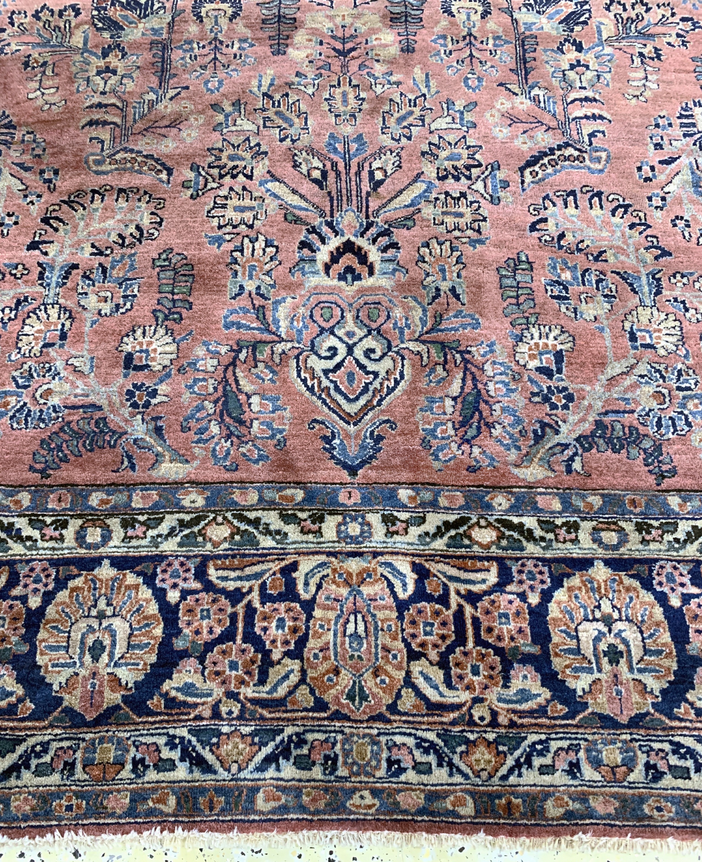 Detail h: Us Re-Import Sarogh antik, Persien, um 1900, Wolle auf Baumwolle, ca. 360 x 266 cm, EHZ: 2-3