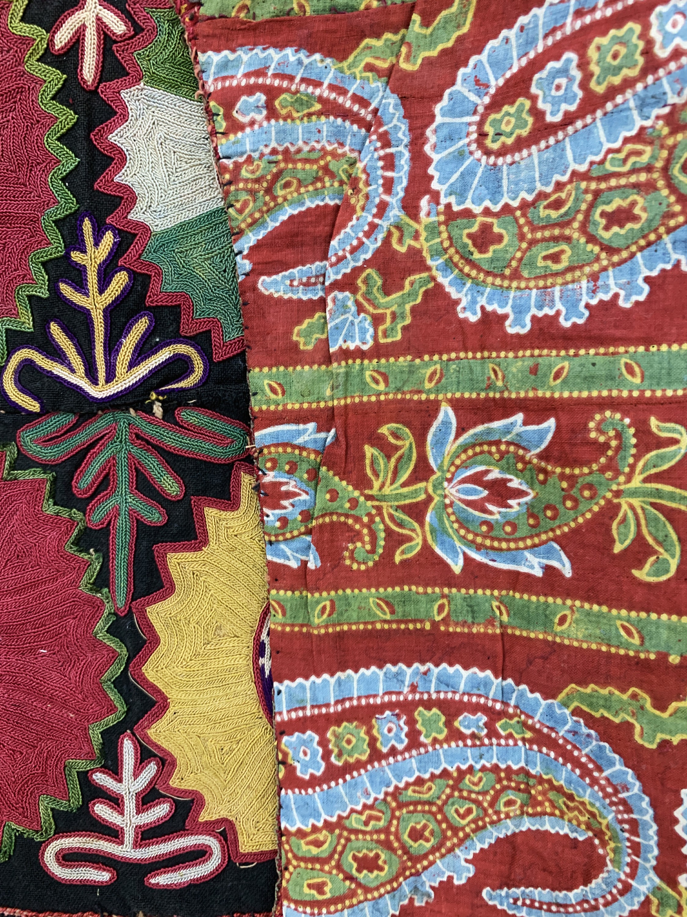 Detail d: "Lakai"Stickerei antik, Uzbekistan, um 1900, Baumwollstickerei, ca. 75 x 38 cm, EHZ: 2