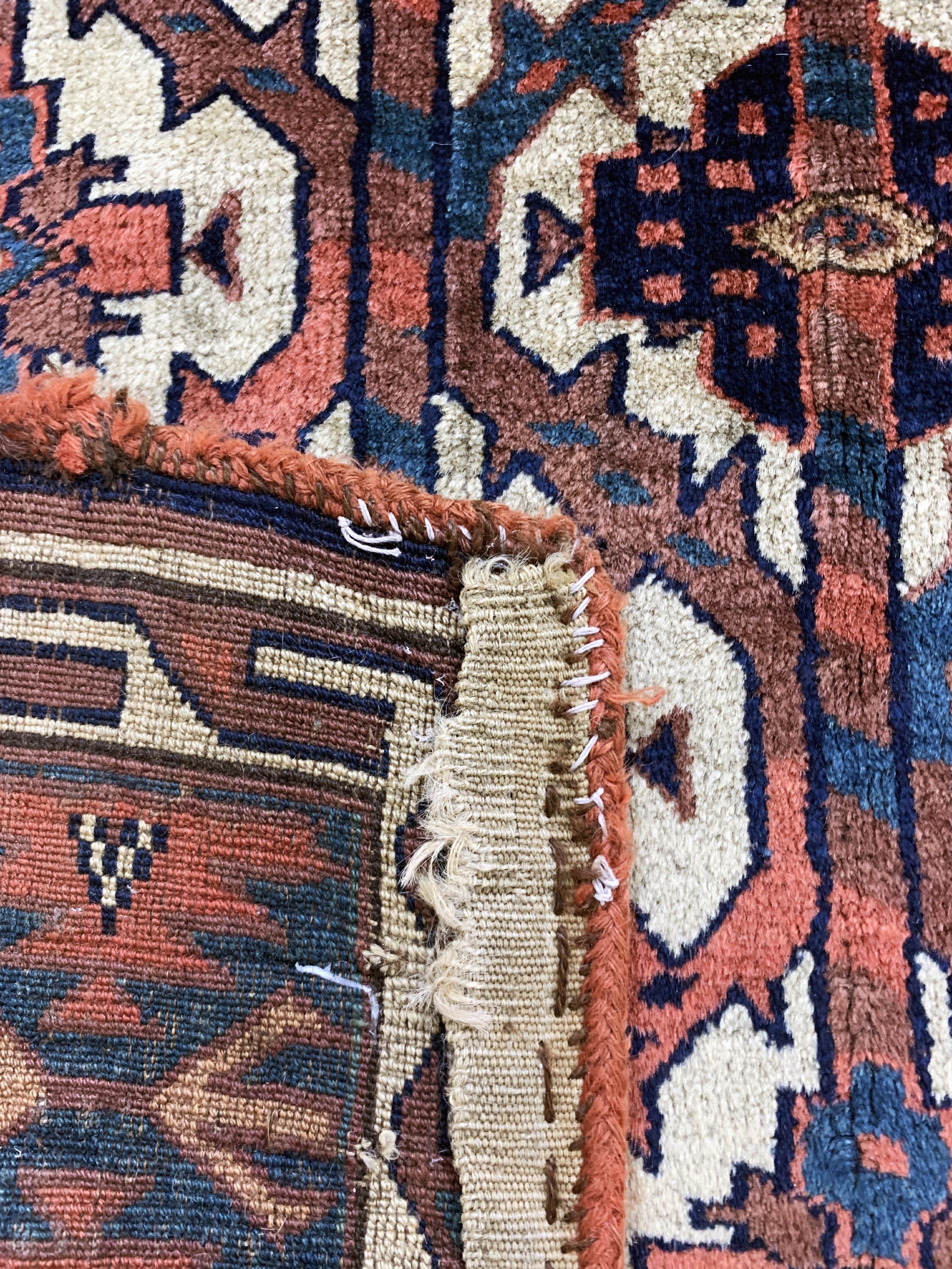 Detail e: Yomud"Asmalyk"antik, Turkmenistan, 19.Jhd, Wolle auf Wolle, ca. 136 x 80 cm, EHZ: 2