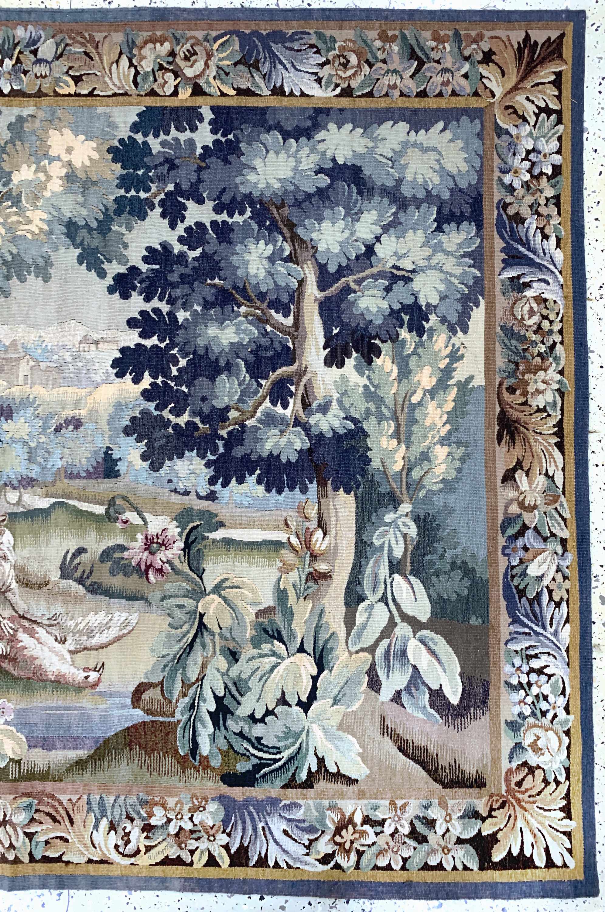 Detail a: Flandern"Tappiserie", Anfang 20.Jhd, Wolle auf Baumwolle, ca. 215 x 166 cm, EHZ: 2