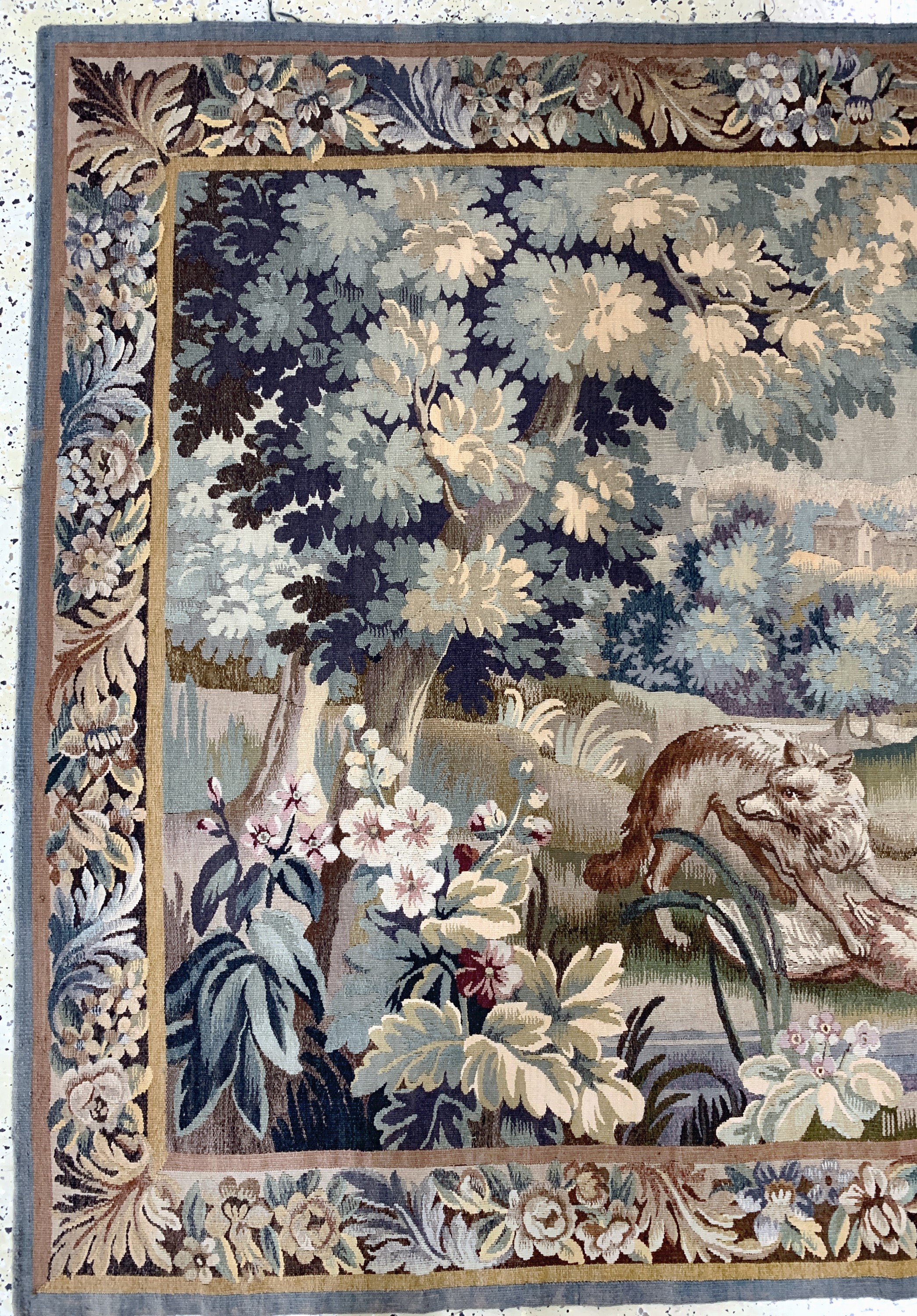 Detail c: Flandern"Tappiserie", Anfang 20.Jhd, Wolle auf Baumwolle, ca. 215 x 166 cm, EHZ: 2