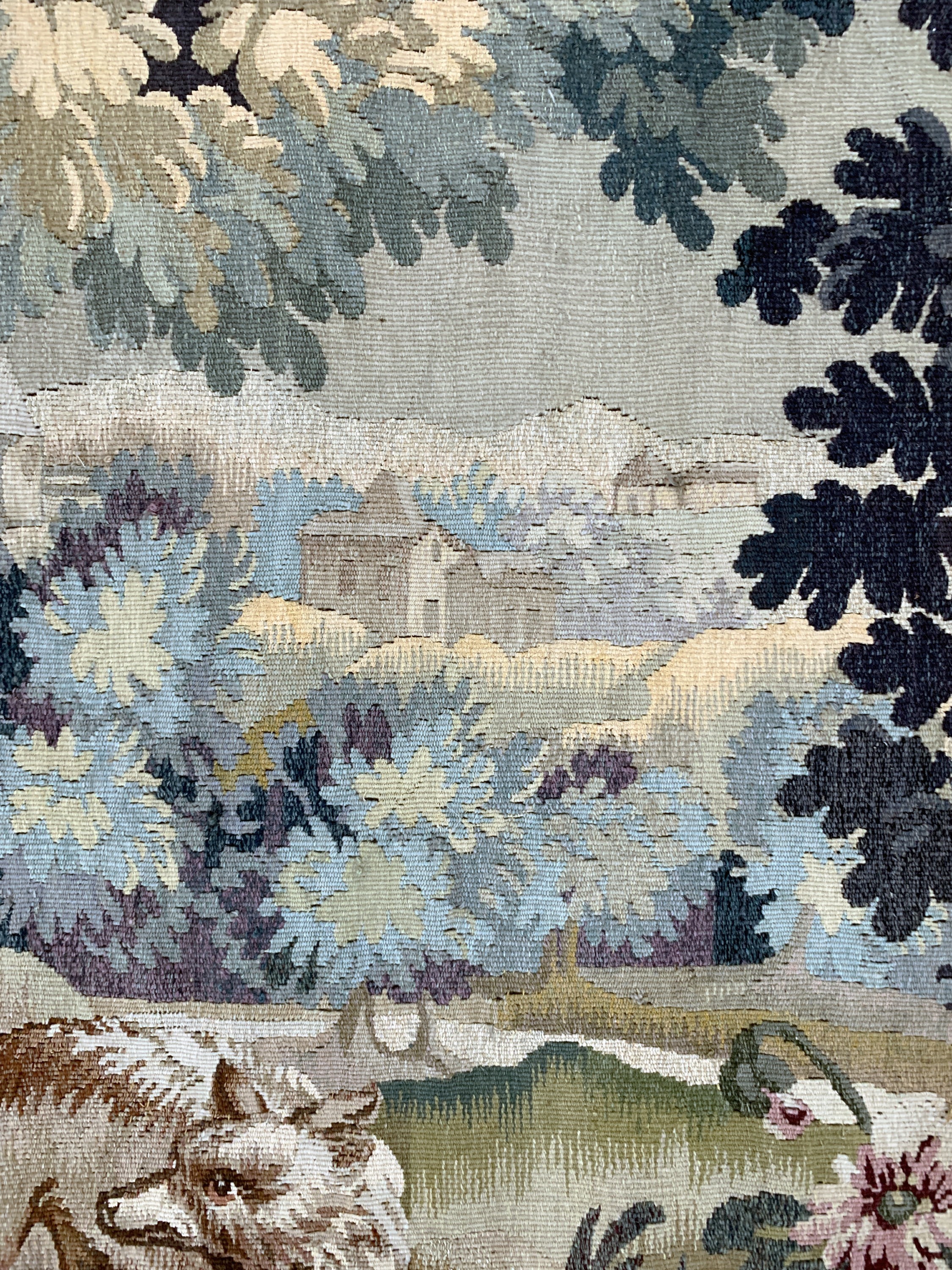 Detail d: Flandern"Tappiserie", Anfang 20.Jhd, Wolle auf Baumwolle, ca. 215 x 166 cm, EHZ: 2