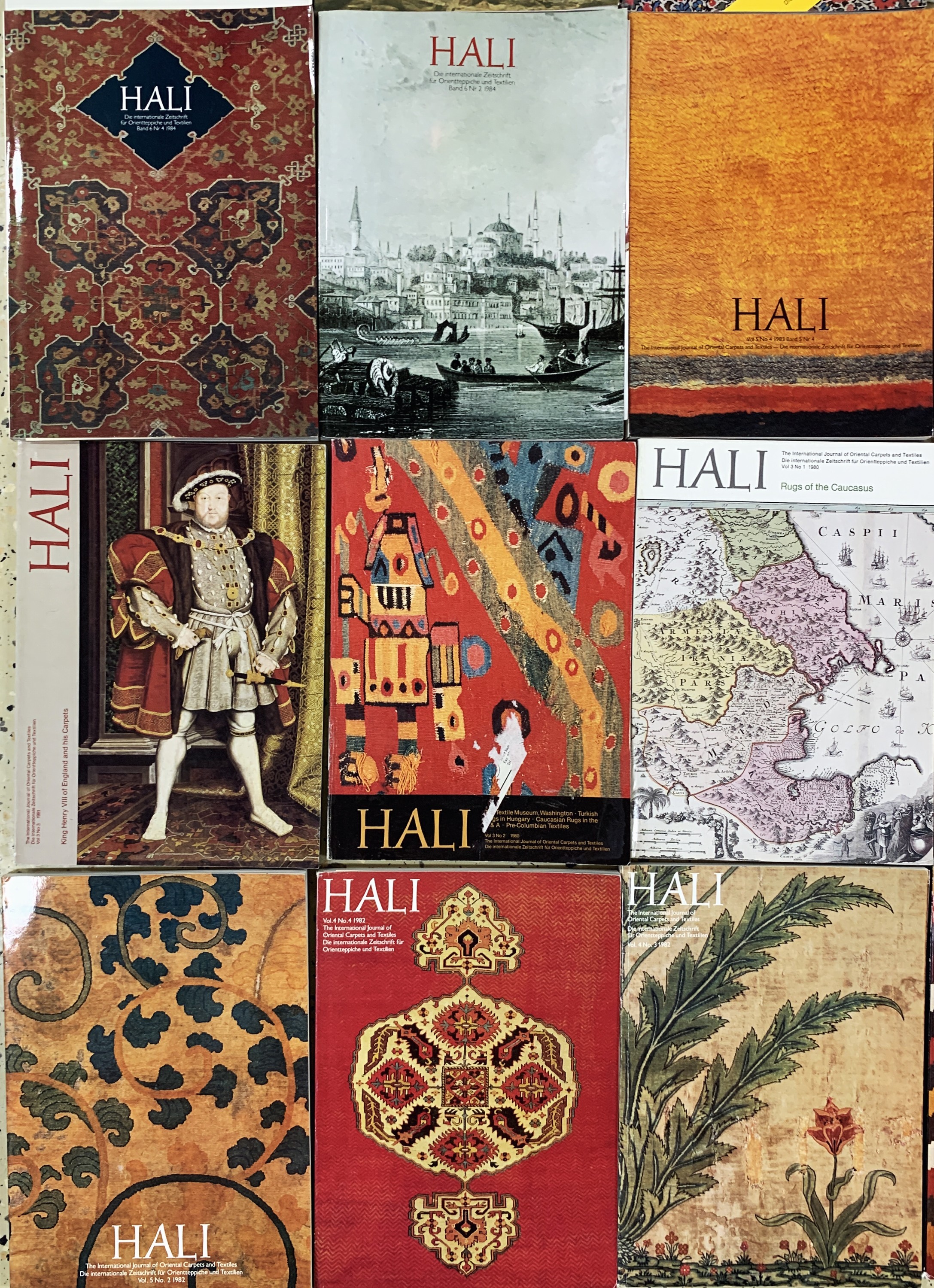 Detail b: 25 alte Hali Magazine.