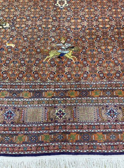 27018016b - Täbriz fein, Persien, Mitte 20.Jhd., Korkwolle mit Seide, ca. 383 x 295 cm, EHZ: 2 ...