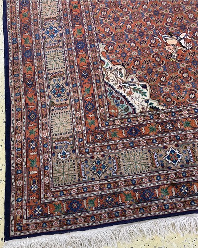 27018016i - Täbriz fein, Persien, Mitte 20.Jhd., Korkwolle mit Seide, ca. 383 x 295 cm, EHZ: 2 ...