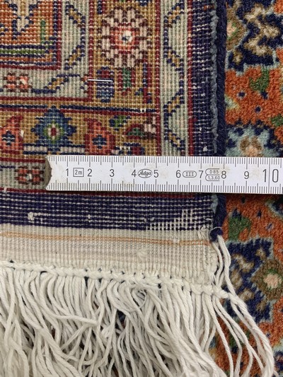 27018016k - Täbriz fein, Persien, Mitte 20.Jhd., Korkwolle mit Seide, ca. 383 x 295 cm, EHZ: 2 ...