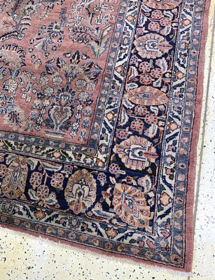 27018031g - Us Re-Import Sarogh antik, Persien, um 1900, Wolle auf Baumwolle, ca. 360 x 266 cm, ...