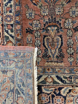 27018031j - Us Re-Import Sarogh antik, Persien, um 1900, Wolle auf Baumwolle, ca. 360 x 266 cm, ...