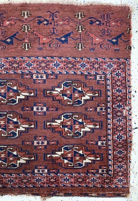 27018034a - Yomud´Tschowal´antik, Turkmenistan, 19.Jhd,Wolle auf Wolle, ca. 104 x 77 cm, EHZ: 4