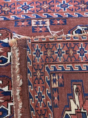 27018034d - Yomud´Tschowal´antik, Turkmenistan, 19.Jhd,Wolle auf Wolle, ca. 104 x 77 cm, EHZ: 4