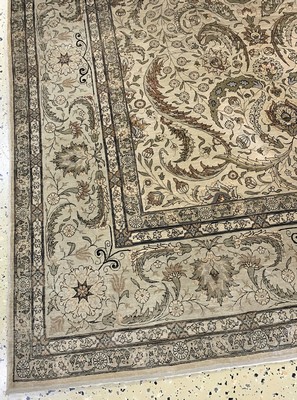 27018048b - Hereke Seide fein Türkei, signiert Metallbroschiert, Anfang 20.Jhd, reine Naturseide, ...