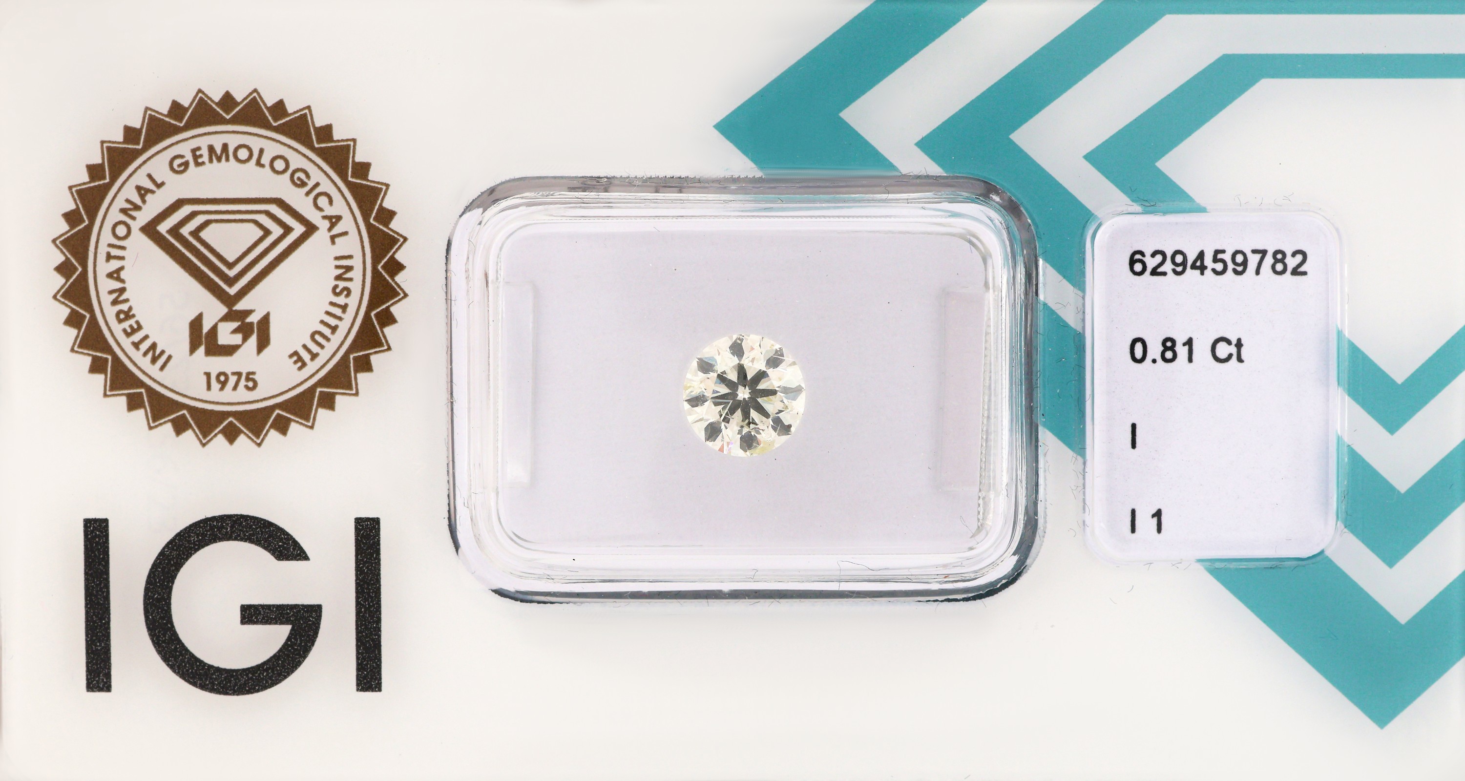 Image 27018727 - Loser Brillant 0.81 ct l. get. Weiß (I)/p 1, eingeschweißt, IGI Diamond Report 05/2024