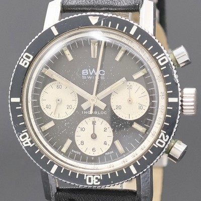 27018871a - BWC Armbandchronograph in Stahl Referenz 993000, Schweiz um 1975, Handaufzug, Boden ...