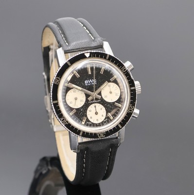 27018871b - BWC Armbandchronograph in Stahl Referenz 993000, Schweiz um 1975, Handaufzug, Boden ...