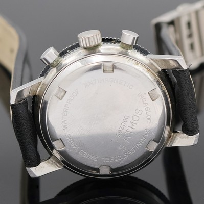 27018871e - BWC Armbandchronograph in Stahl Referenz 993000, Schweiz um 1975, Handaufzug, Boden ...