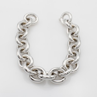 27018888a - Rundankerarmband, WG 750/000, integrierte Schließe, L. ca. 21.5 cm