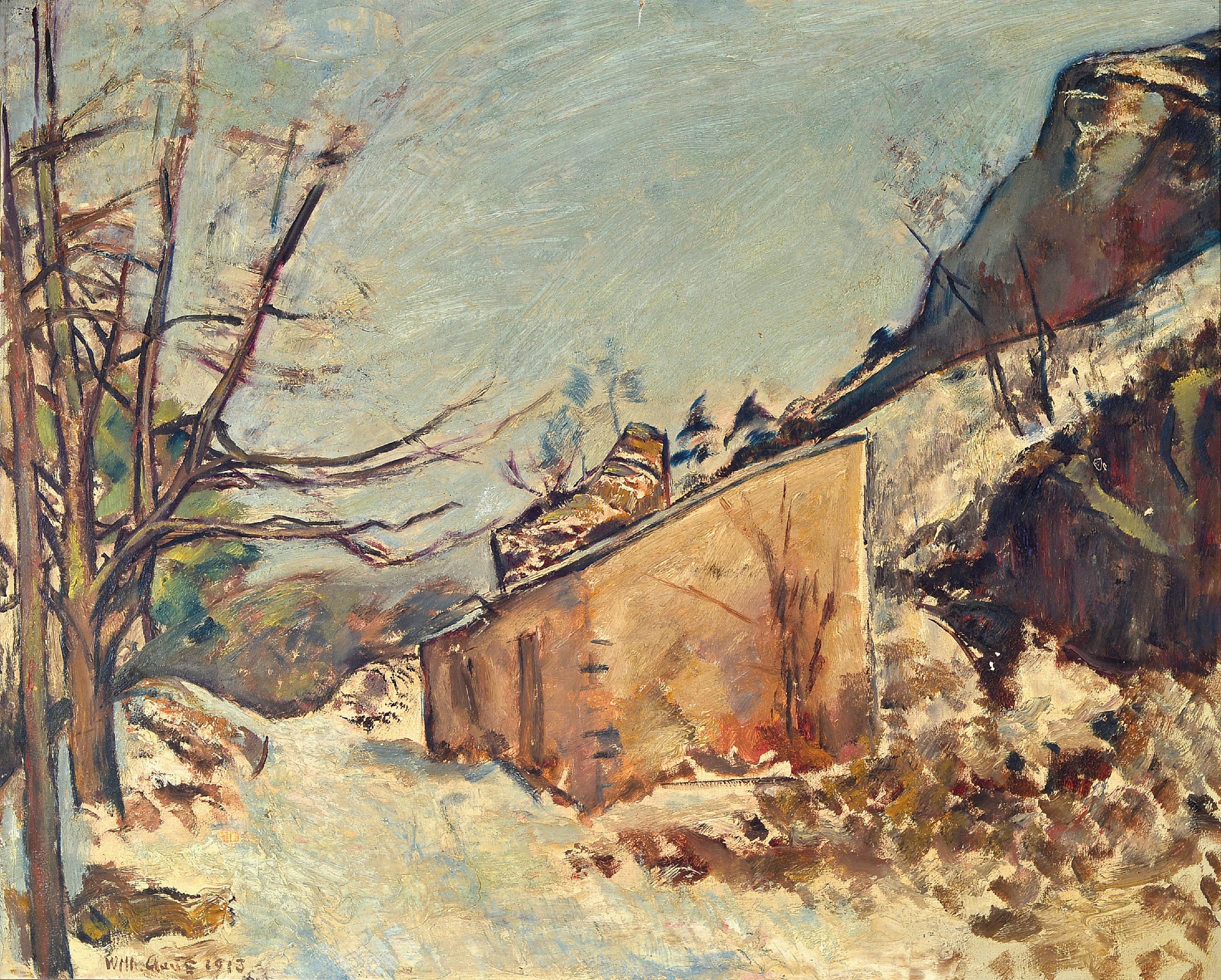 Image 27018949 - Wilhelm Claus, 1882 - 1914, Winterlandschaft, Öl/Lwd, signiert und dat. 1914, ca. 65 x ...
