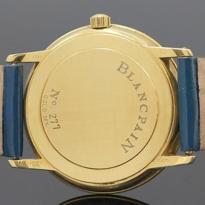 27018918f - BLANCPAIN hochfeine Herrenarmbanduhr Serie Villeret in GG 750/000, Automatik, Schweiz um ...