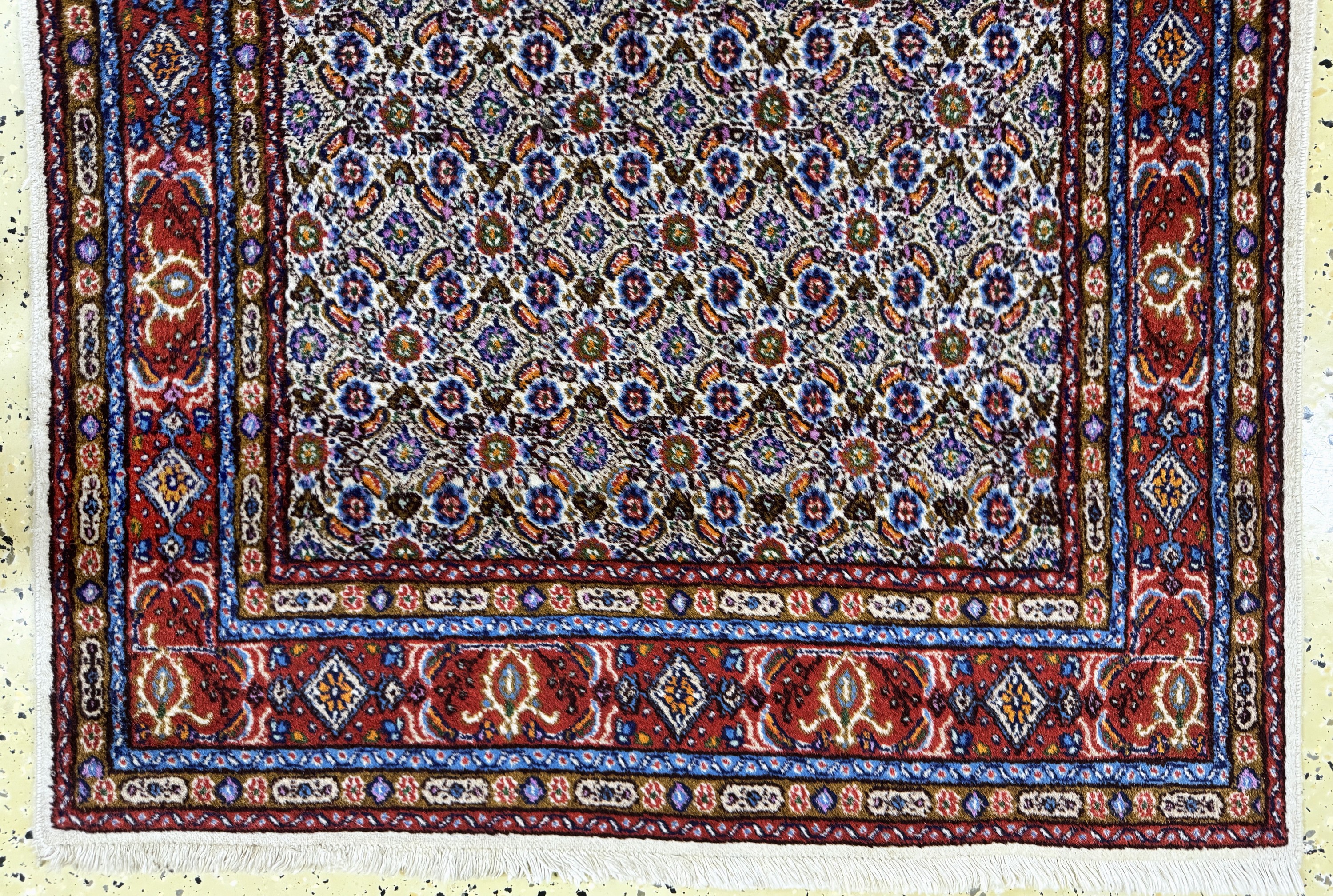 Detail d: 2 Lots Mud, Persien, Ende 20.Jhd, Wolle aufBaumwolle, ca. 154 x 96 cm & ca. 80 x 60 cm, EHZ: 2