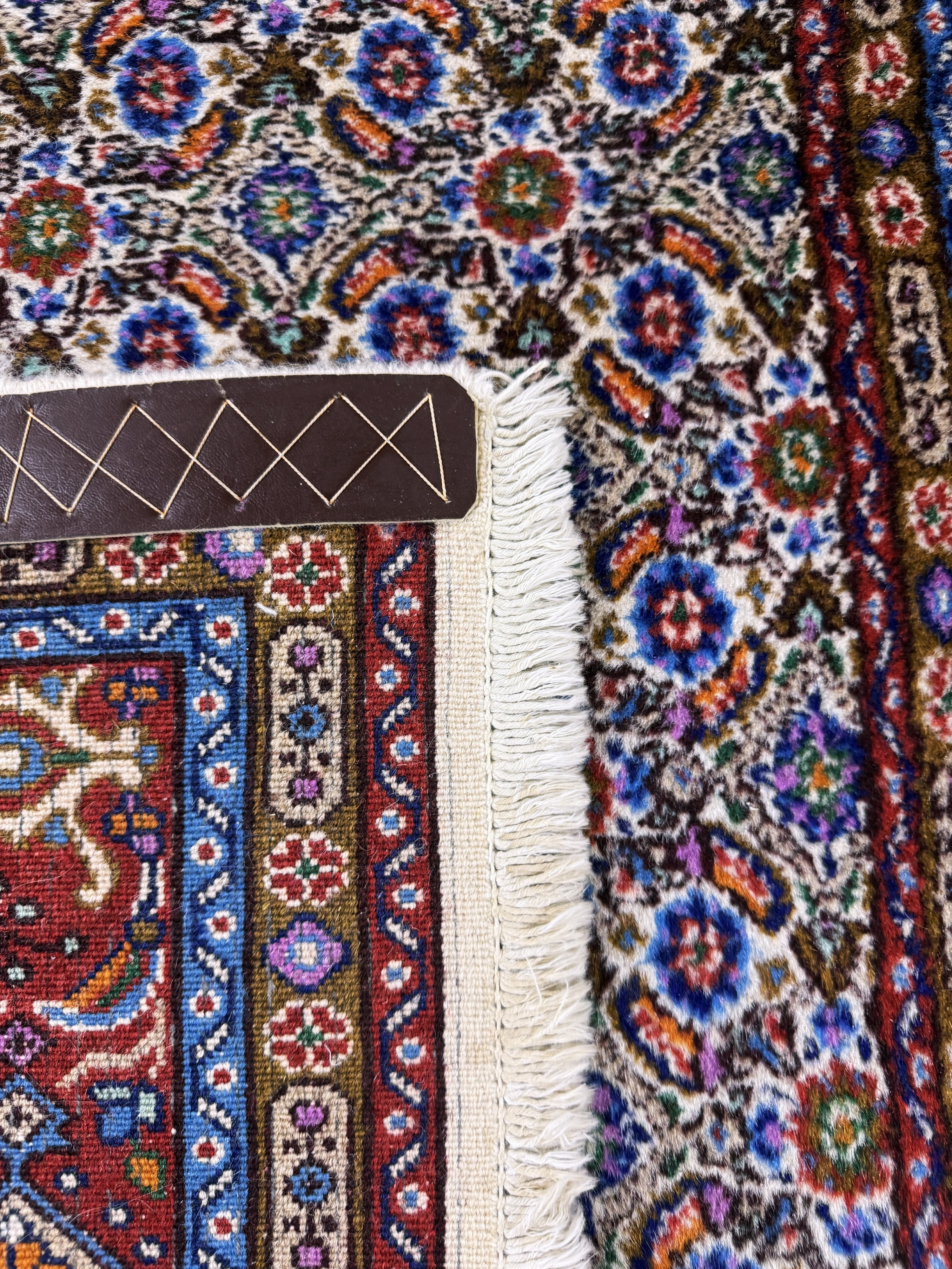 Detail e: 2 Lots Mud, Persien, Ende 20.Jhd, Wolle aufBaumwolle, ca. 154 x 96 cm & ca. 80 x 60 cm, EHZ: 2