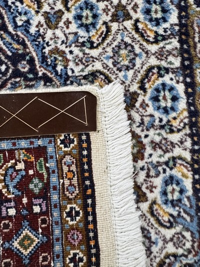 27019063b - 2 Lots Mud, Persien, Ende 20.Jhd, Wolle aufBaumwolle, ca. 154 x 96 cm & ca. 80 x 60 cm, ...