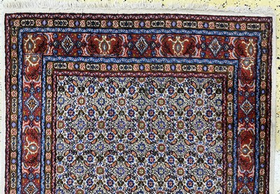 27019063c - 2 Lots Mud, Persien, Ende 20.Jhd, Wolle aufBaumwolle, ca. 154 x 96 cm & ca. 80 x 60 cm, ...