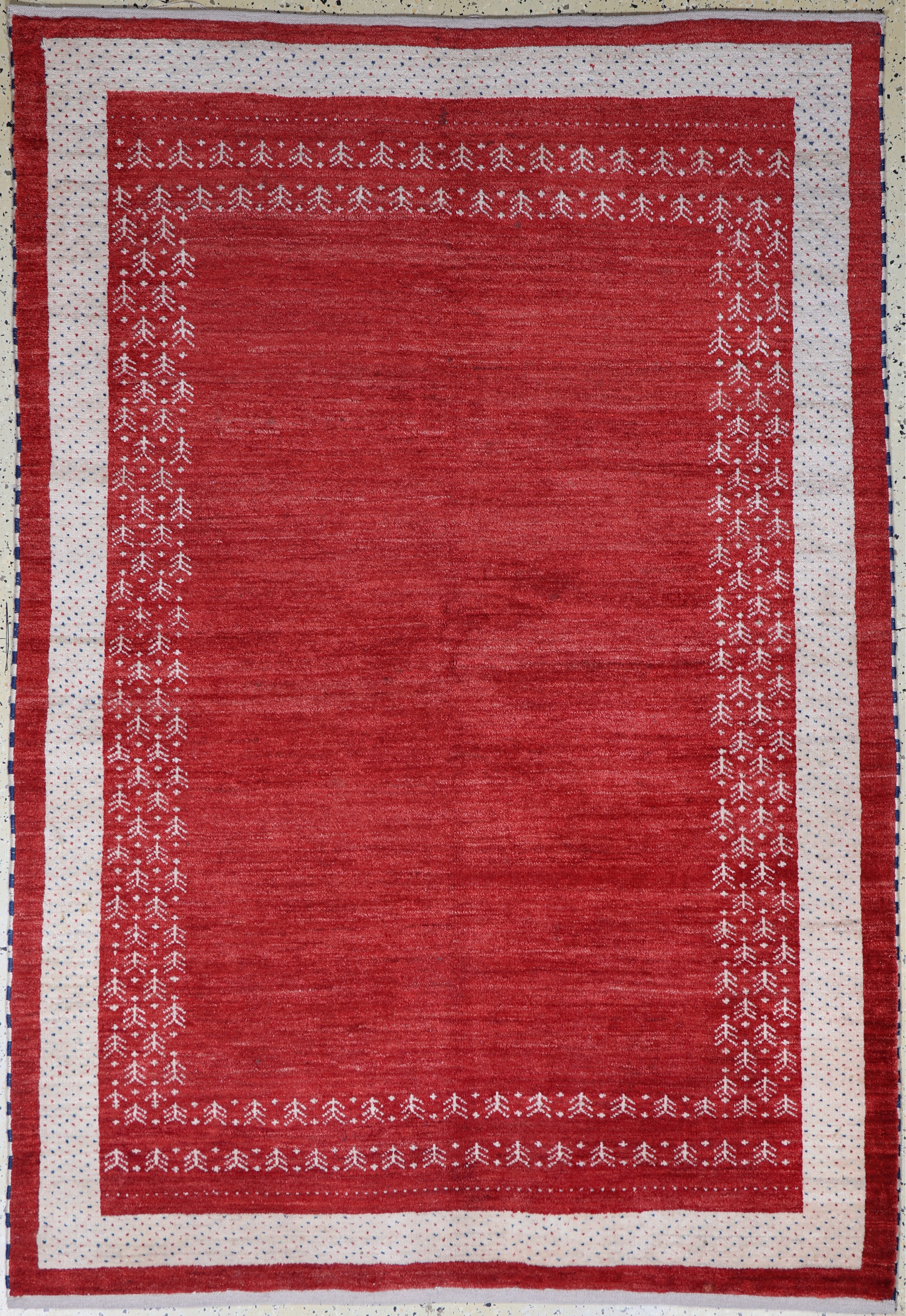 Image 27019195 - Gabbeh, Indien, Ende 20.Jhd., Wolle auf Wolle, ca. 216 x 147 cm, EHZ: 1-2 Schätzpreis: ...