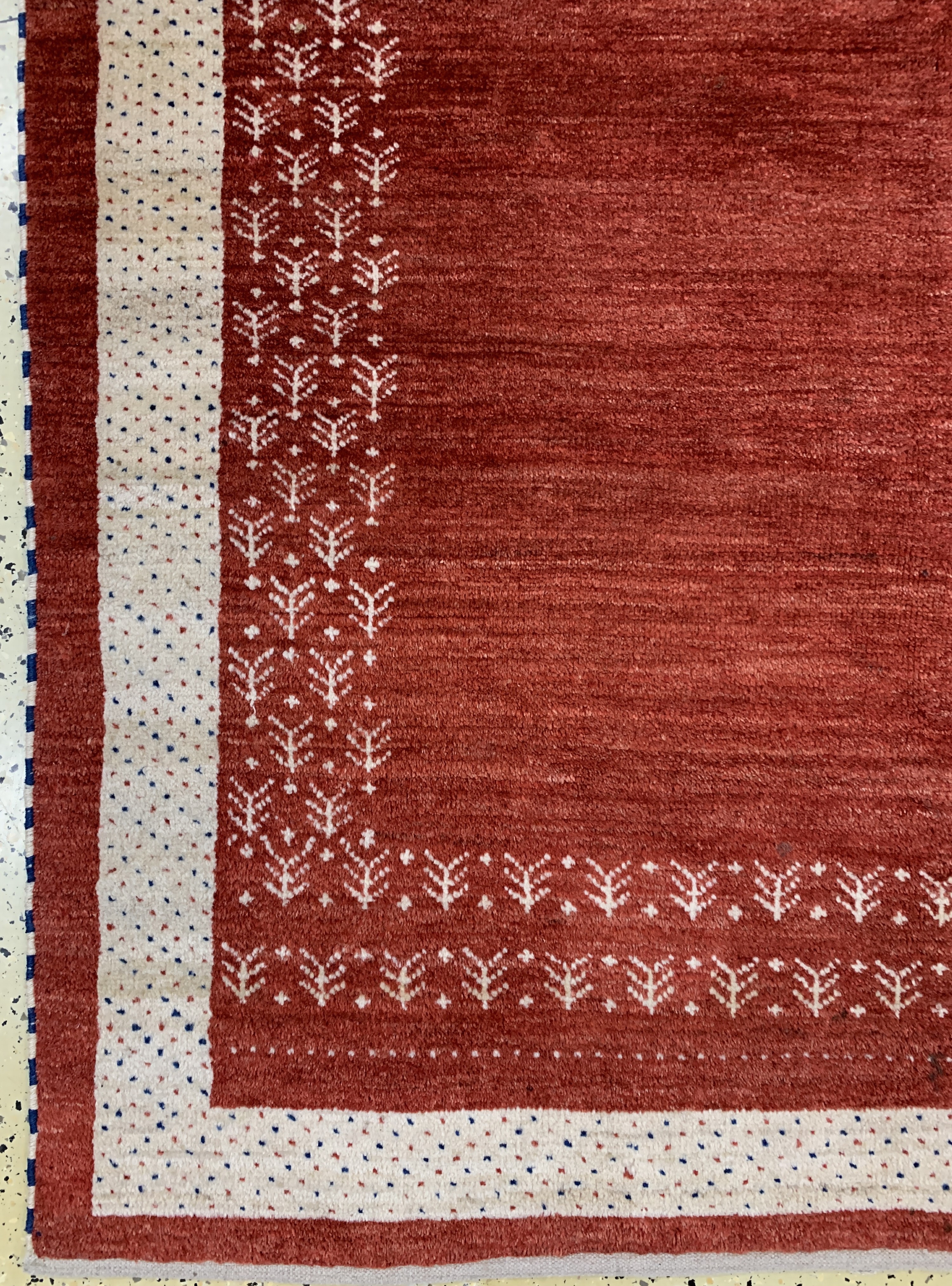 Detail b: Gabbeh, Indien, Ende 20.Jhd., Wolle auf Wolle, ca. 216 x 147 cm, EHZ: 1-2
