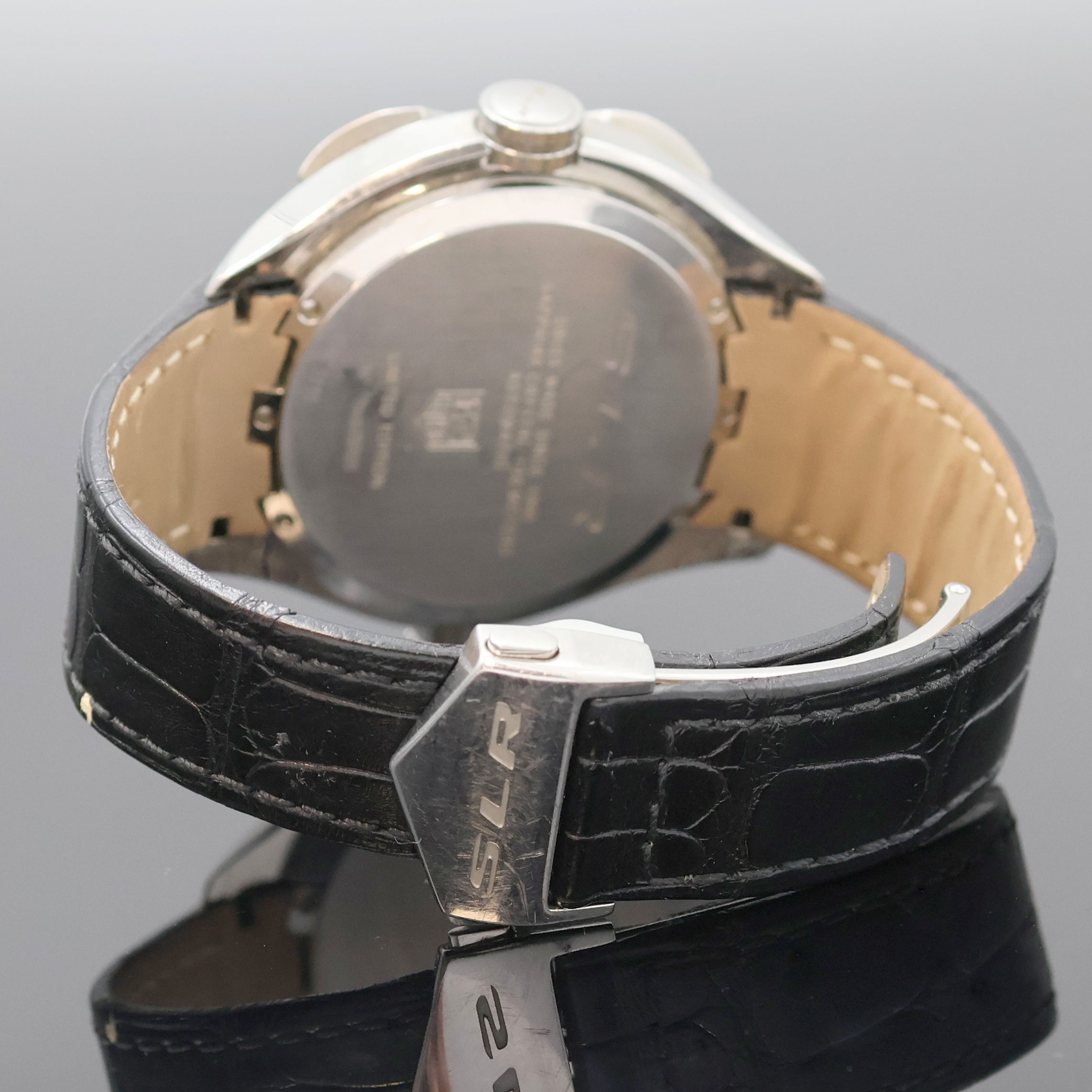Detail d: TAG HEUER auf 3500 Stück limitierter Armbandchronograph Sondermodell SLR Referenz CAG2110, Automatik, Schweiz um 2006, Edelstahlgeh. inkl. orig. ...