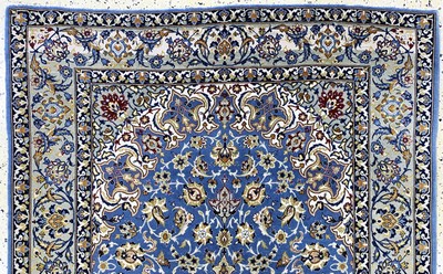 27019194a - Esfahan fein, Persien, Ende 20.Jhd., Korkwolle auf Seide, ca. 167 x 106 cm, EHZ: 2 ...