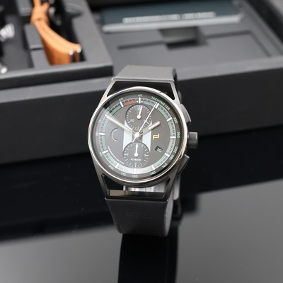 Image PORSCHE DESIGN auf 1250 Stück limitierter Flyback-Armbandchronograph 1911 Sport Classic ...