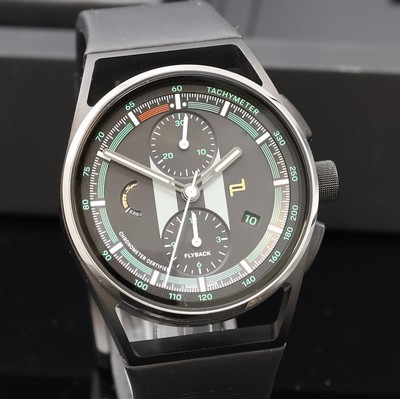 27019202d - PORSCHE DESIGN auf 1250 Stück limitierter Flyback-Armbandchronograph 1911 Sport Classic ...