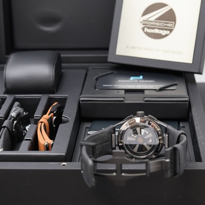 27019202e - PORSCHE DESIGN auf 1250 Stück limitierter Flyback-Armbandchronograph 1911 Sport Classic ...