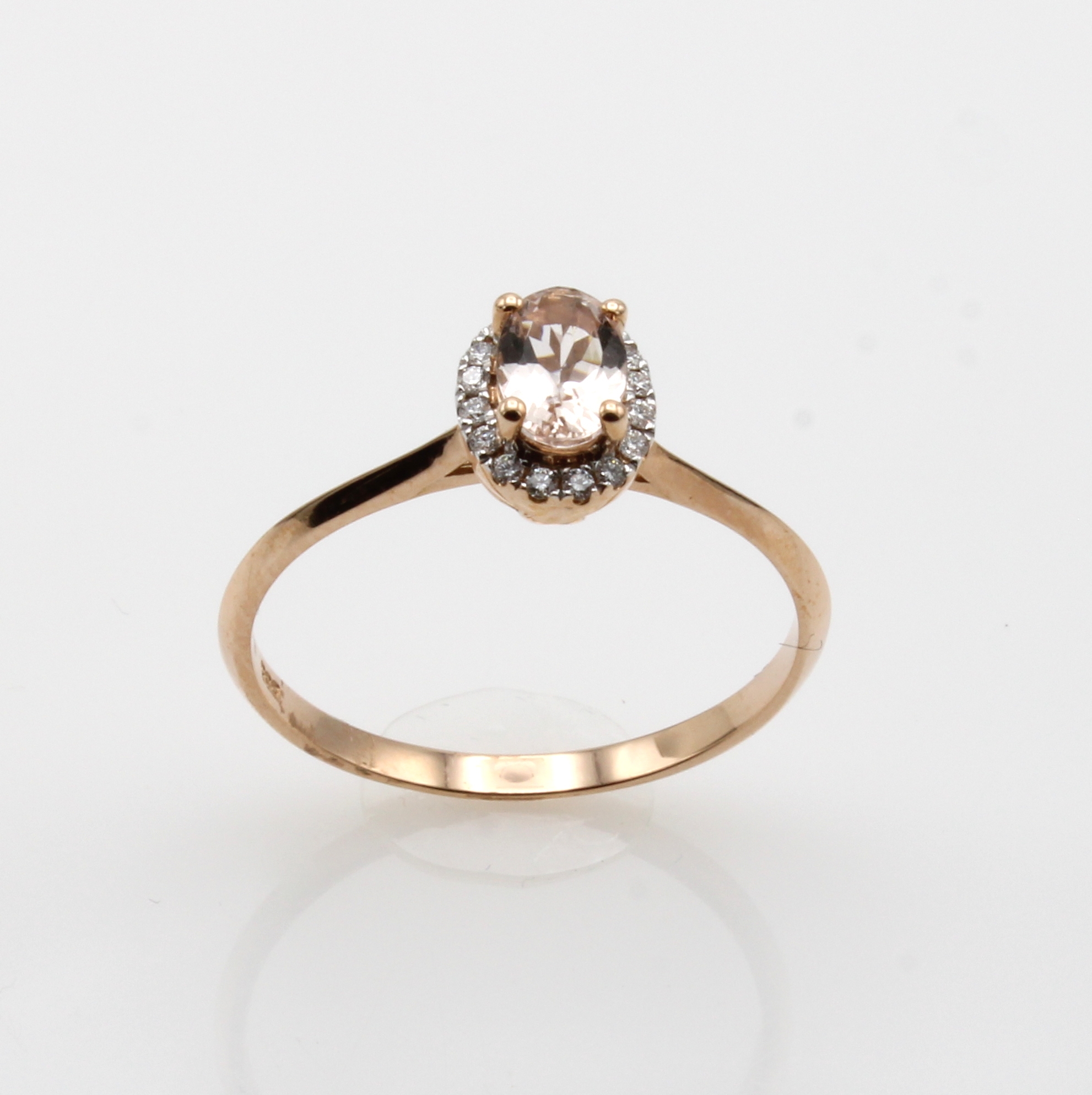 Image 27019717 - Ring mit Morganit und Brillanten, RG 585/000, oval facett. Morganit, Brill. zus. ca. ...