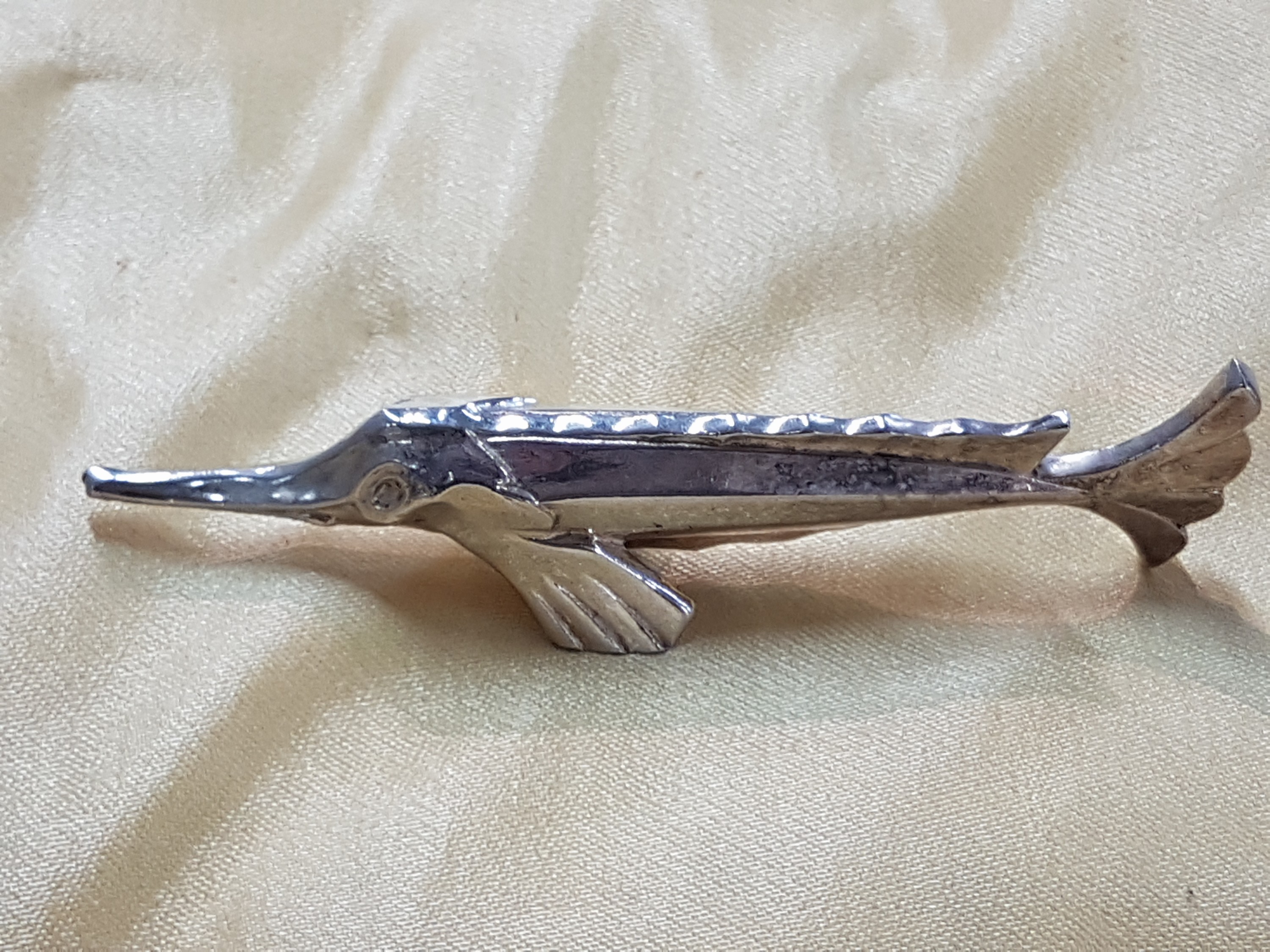 Detail i: 12 Messerbänkchen, Gallia, 20er Jahre, Metall versilbert, versch. Tiere, Art Deco, im orig. Etui, ca. 9-10 cm, l. Gebr.spuren