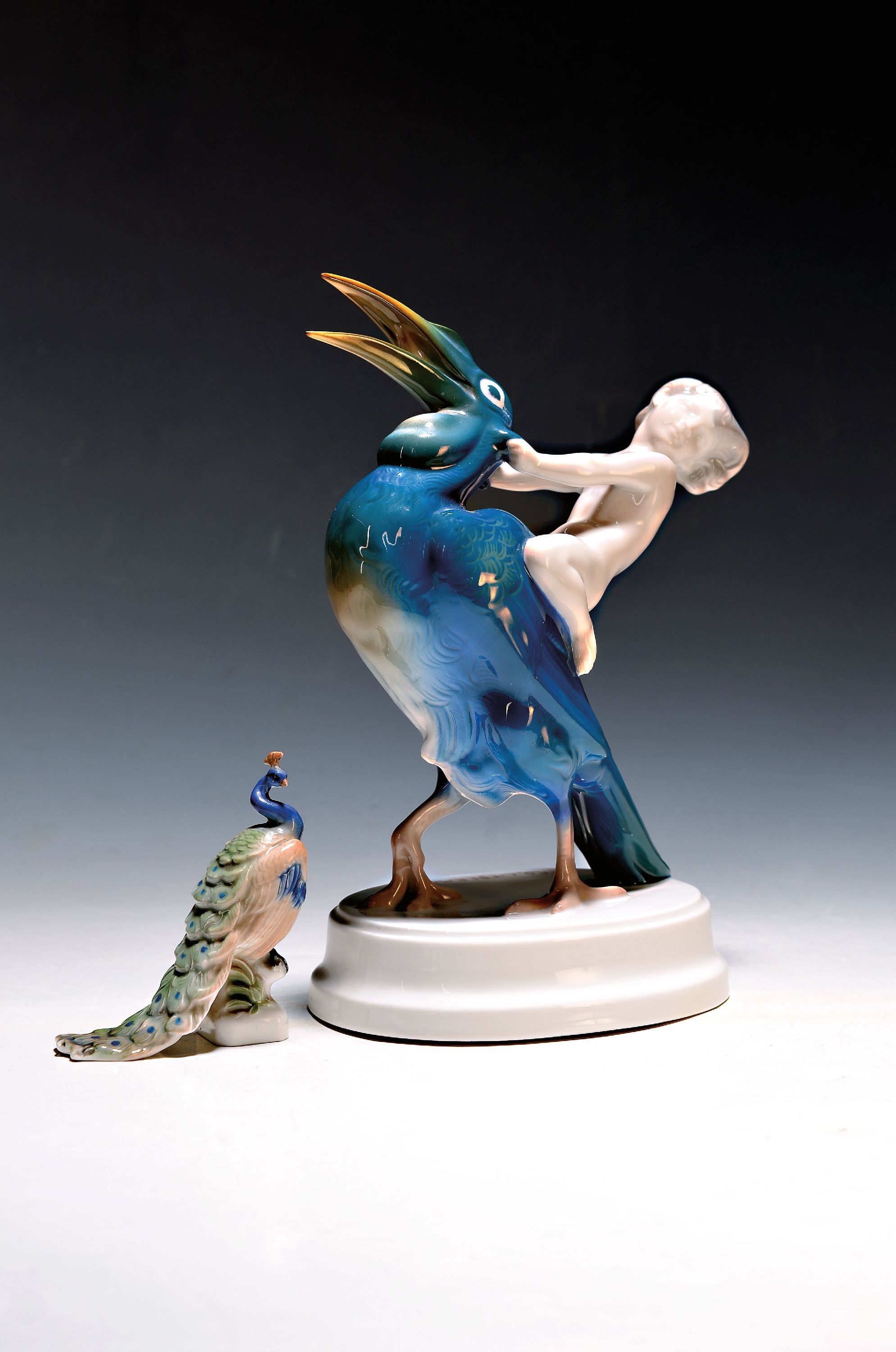 Image 27019853 - Zwei Rosenthal-Figuren, Entwurf Ferdinand Liebermann, Hohe Schule, 1914/18, K 41, ...