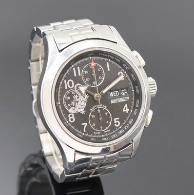 27019837b - WIESMANN Armbandchronograph in Edelstahl, Schweiz um 2005, Automatik, beids. vergl., ...