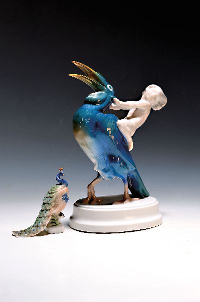 Image two Rosenthal-figurines, designed by Ferdinand Liebermann, Hohe Schule, 1914/18, K 41, ...