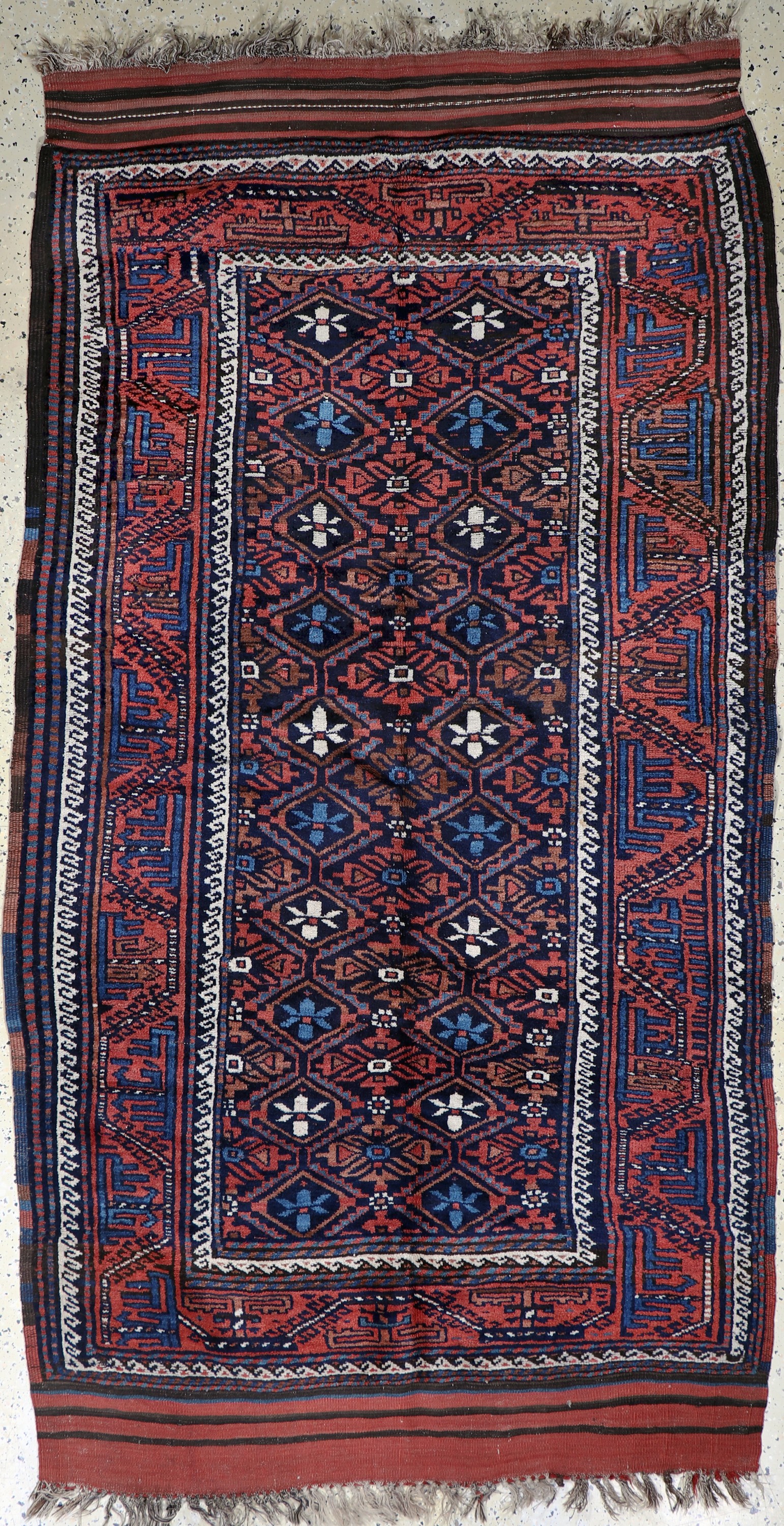 Belutsch, Persien, Mitte 20.Jhd., Wolle aufWolle, ca. 237 x 127 cm, EHZ: 2
