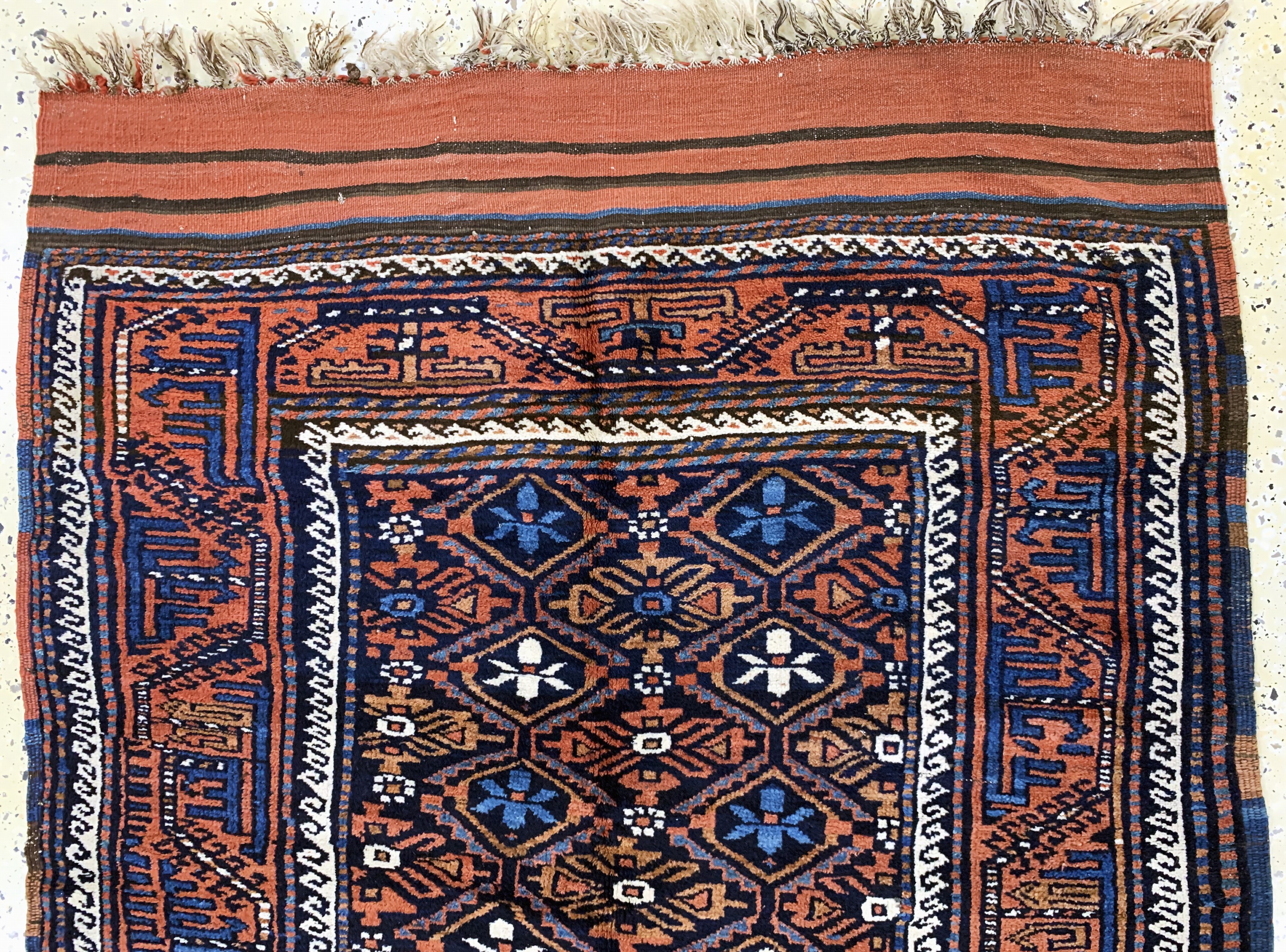 Detail a: Belutsch, Persien, Mitte 20.Jhd., Wolle aufWolle, ca. 237 x 127 cm, EHZ: 2
