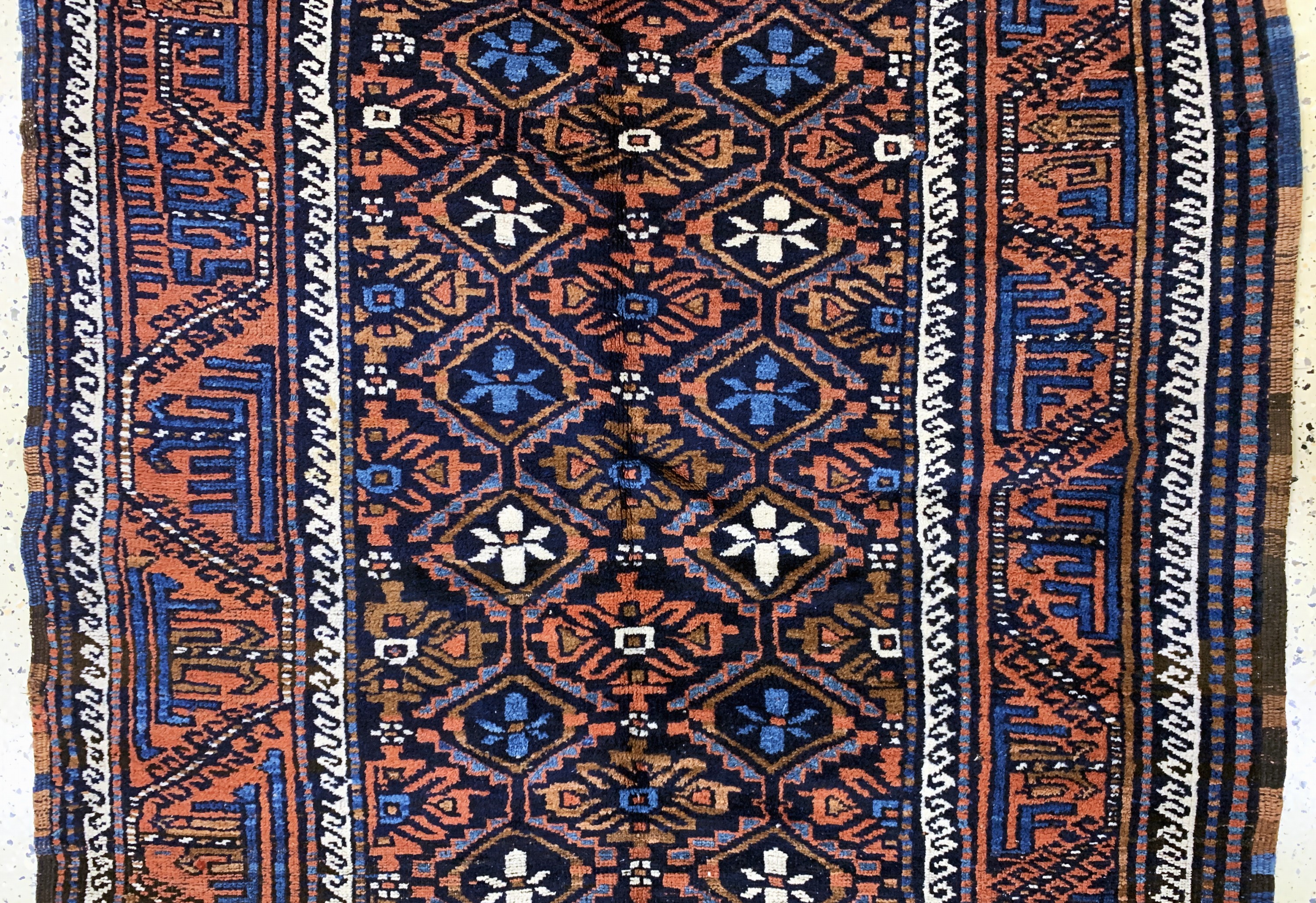 Detail b: Belutsch, Persien, Mitte 20.Jhd., Wolle aufWolle, ca. 237 x 127 cm, EHZ: 2